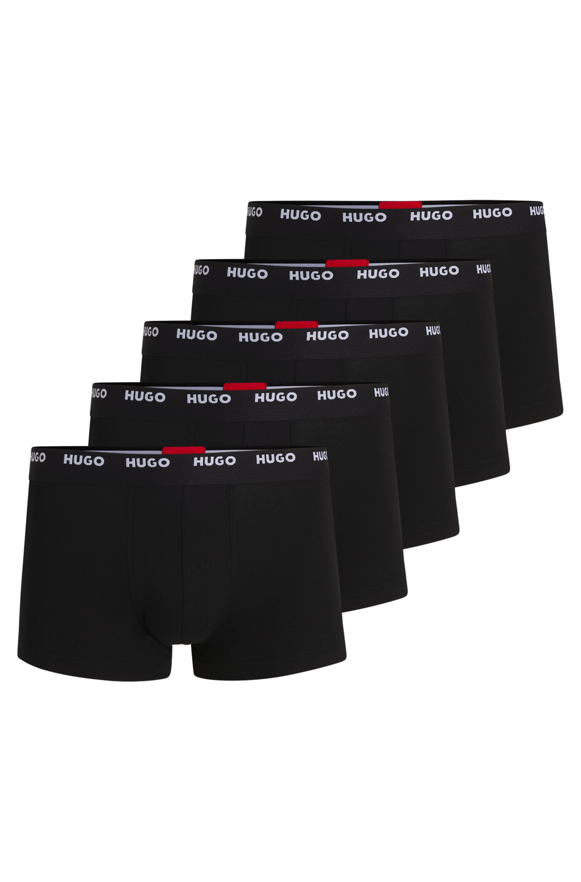 HUGO Underwear Tronc »TRUNK FIVE PACK« 5 cuis mit HUGO Logoschriftzug am Bund