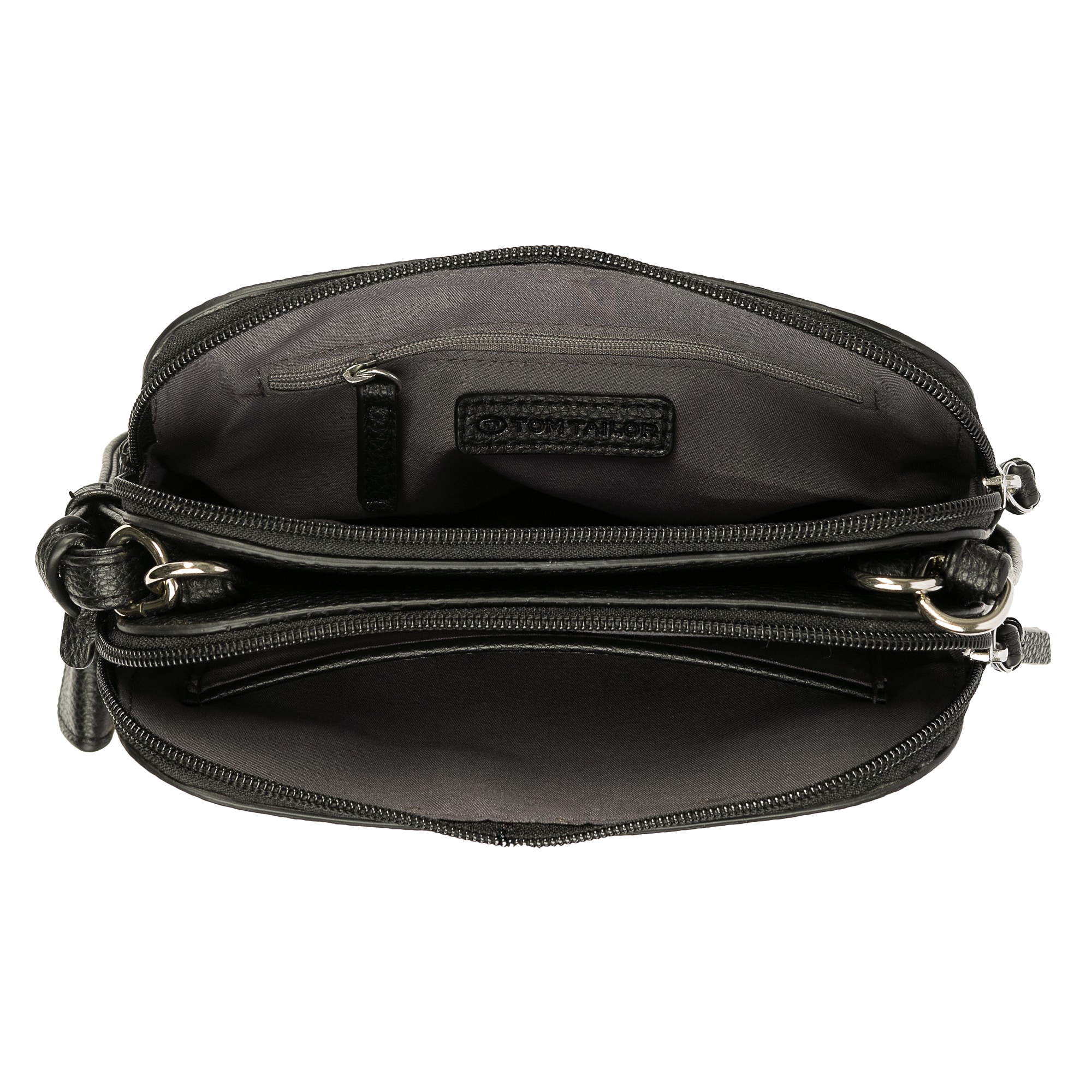 TOM TAILOR Sac à bandoulière »Winona« aus weichem Lederimtiat mit praktischen Formaten