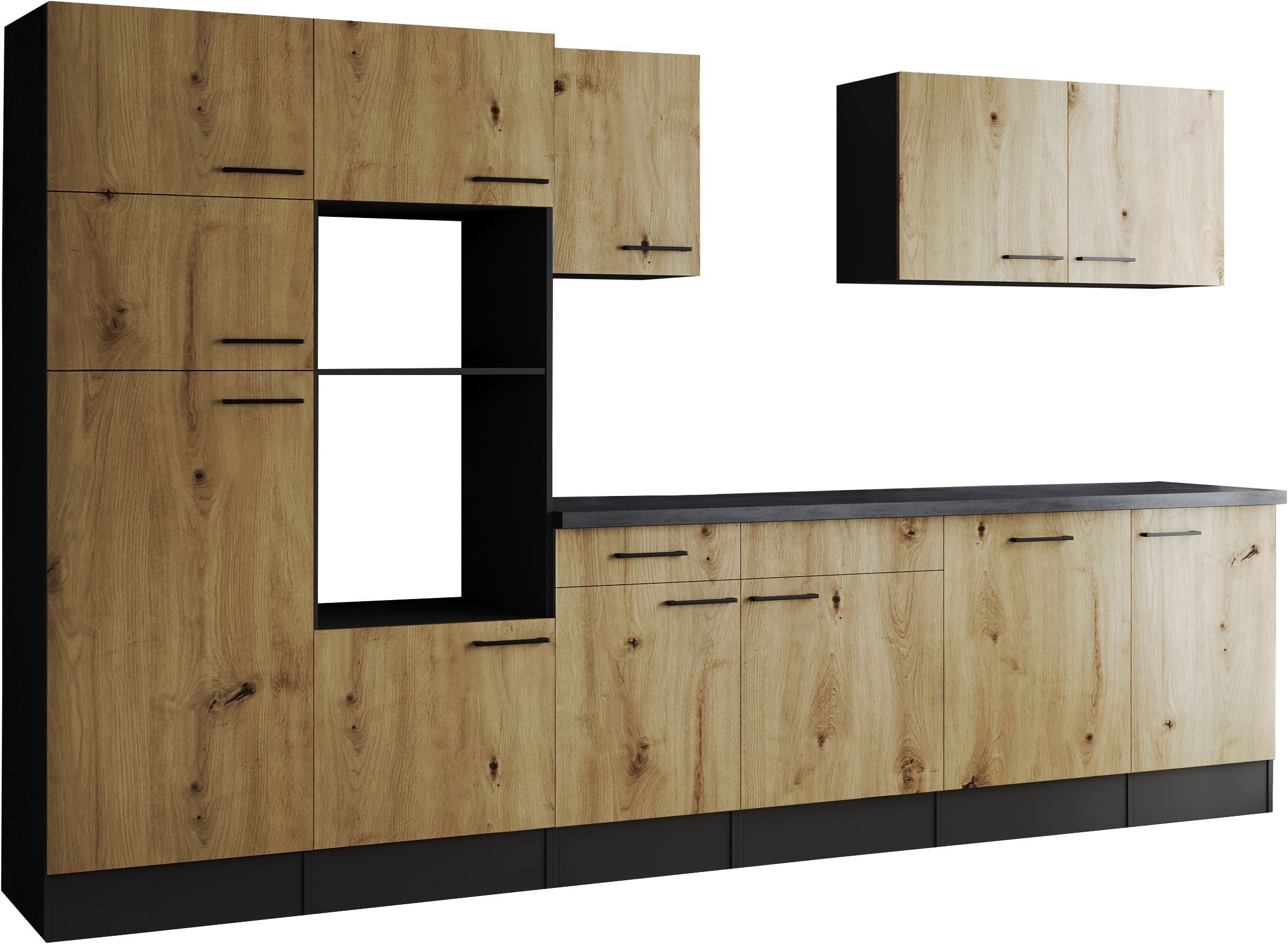 RESPEKTA Küchenzeile »Oliver« Breite 340 cm, 90 cm Arbeitshöhe, in exklusiver Konfiguration für OTTO