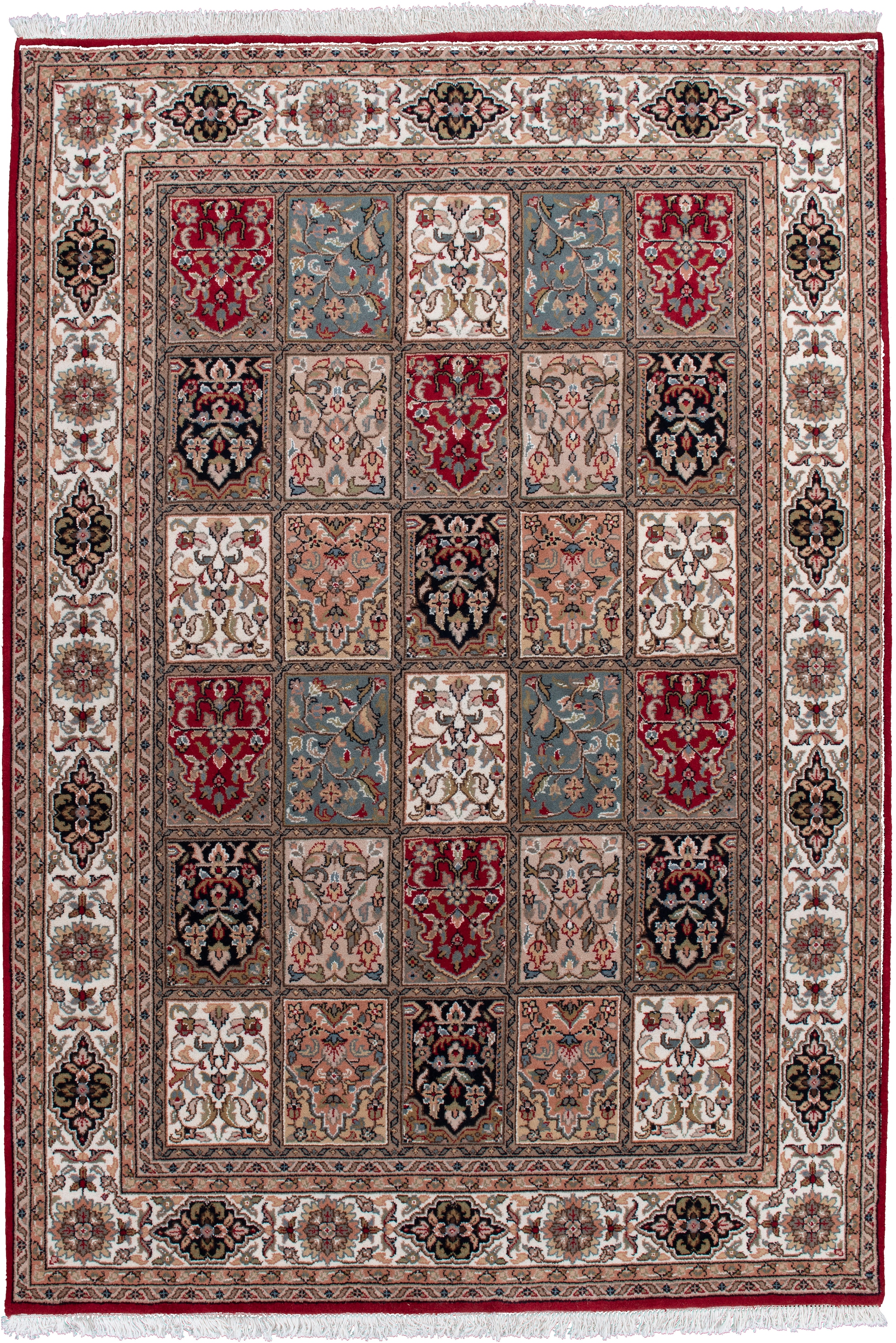 THEKO Orientteppich »Benares Bachtiari« rechteckig 12 mm Höhe reine Wolle, handgeknüpft, mit Fransen