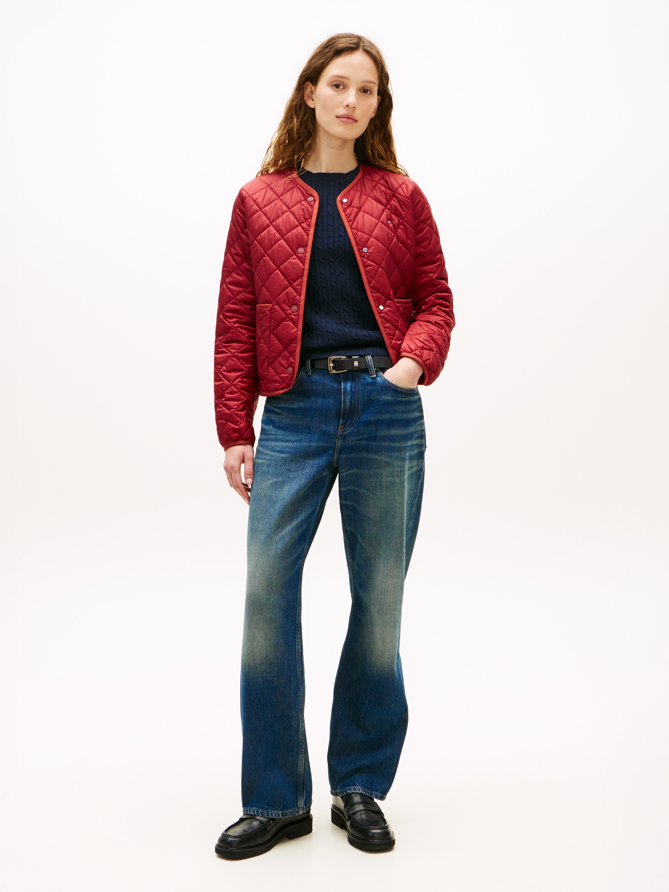 Tommy Hilfiger Veste matelassée »LW PADDED REG QUILTED JACKET« Longueur légèrement raccourcie, coupe régulière