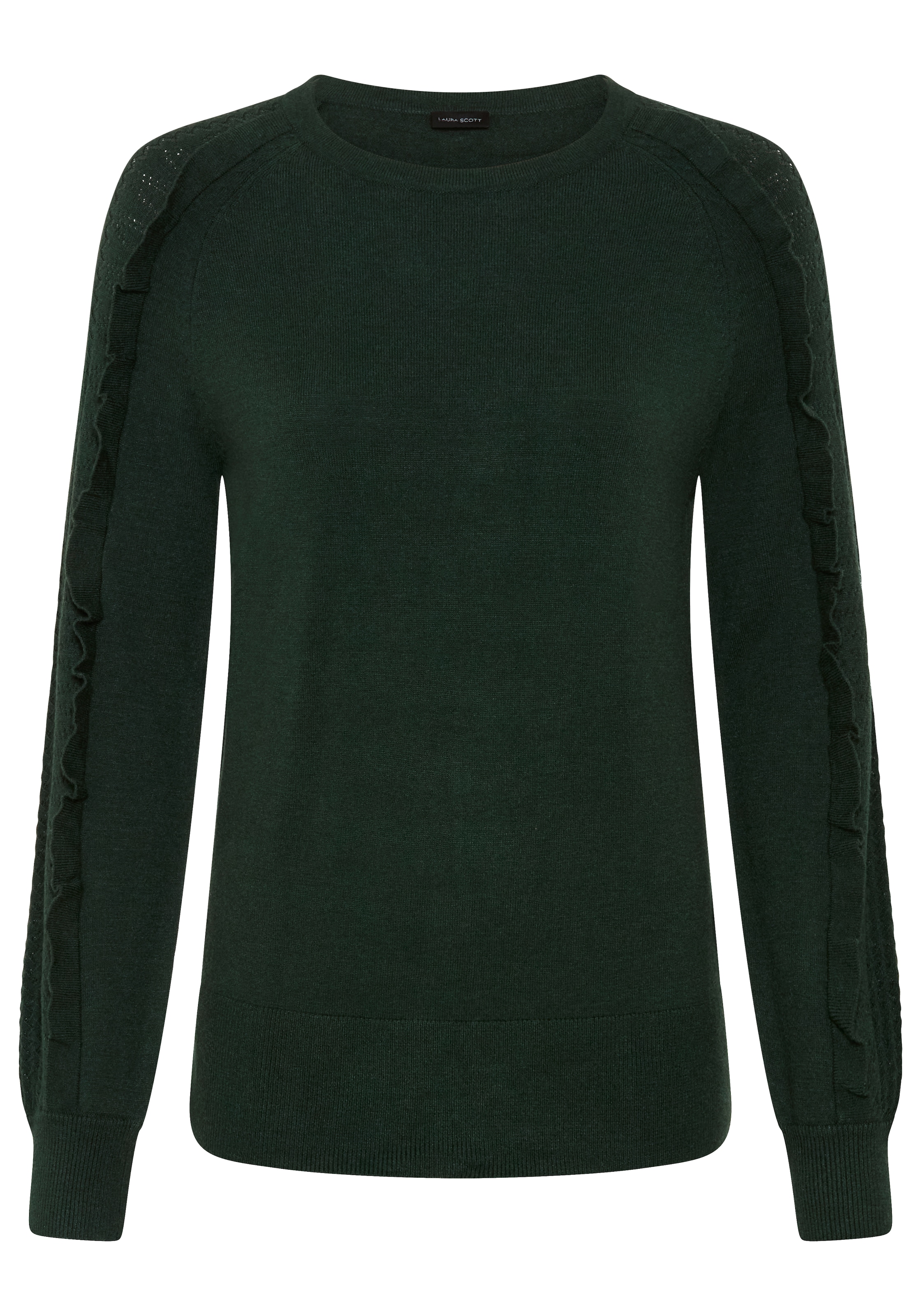 Laura Scott Pull en tricot »mit femininem Ajourstrickmuster« avec une coupe cintrée