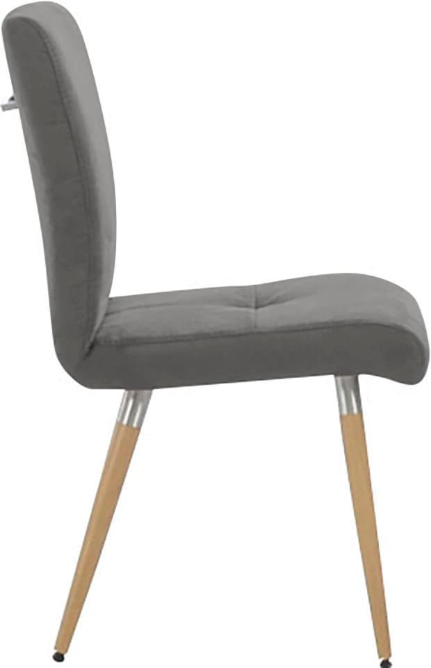K+W Komfort & Wohnen Chaise à 4 pieds »6411« () Avec capitonnage assise, poignée en acier inoxydable au dos, pieds en bois massif
