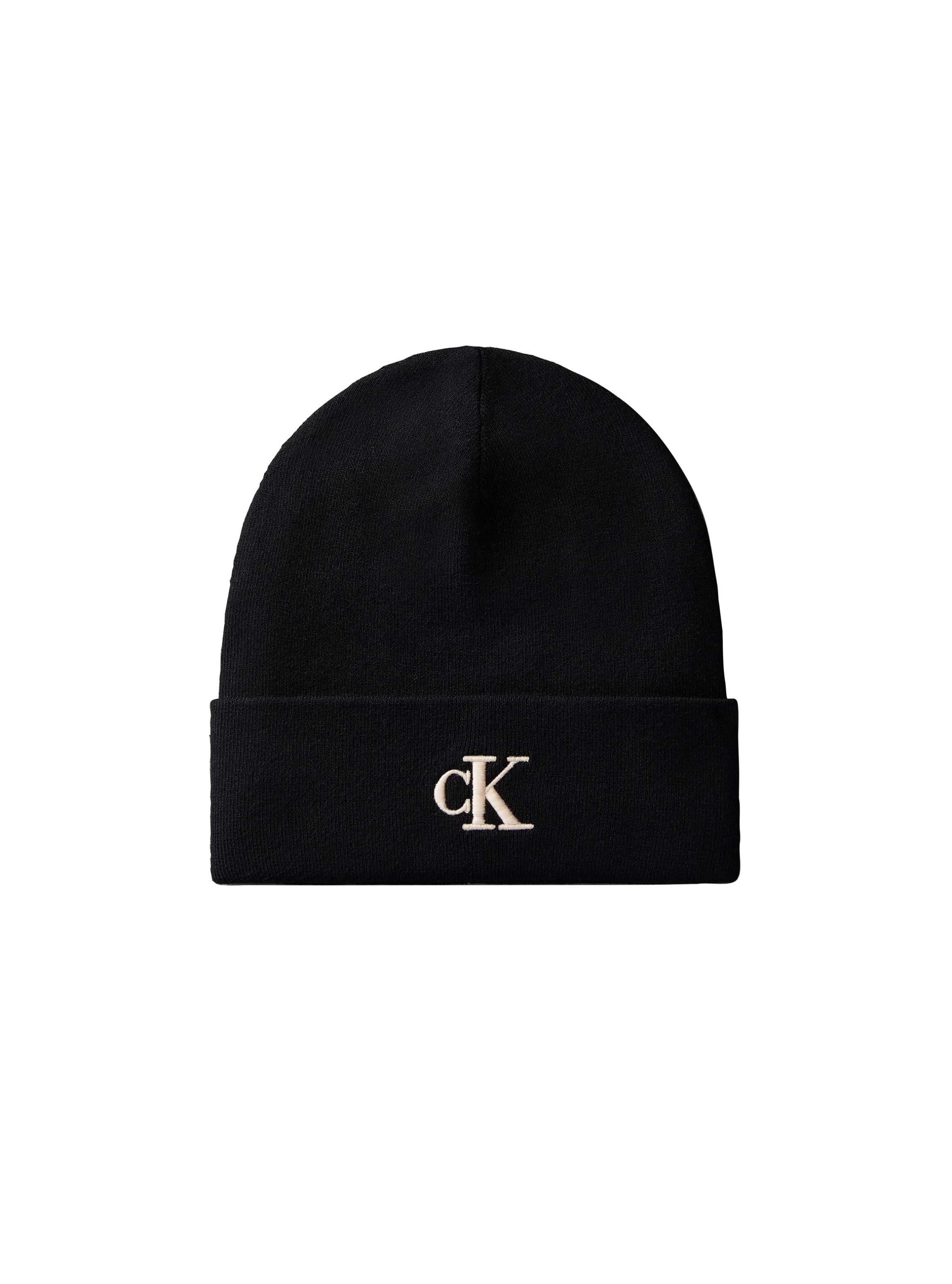 Calvin Klein Beanie »CK FINE RIB BEANIE« Regular fit mit Markenlogo