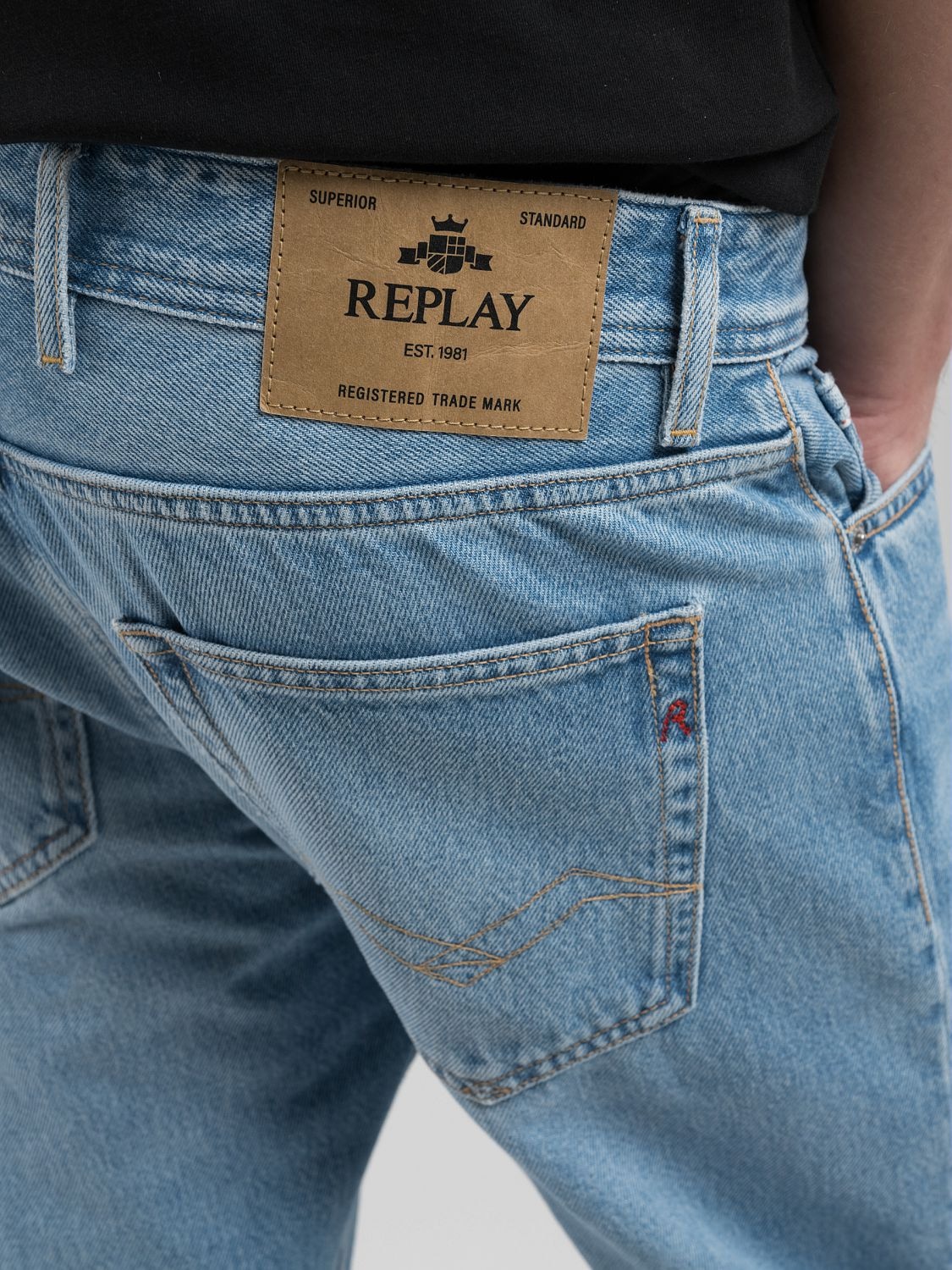 Replay Straight-Jeans »GROVER« in vielen verschiedenen Waschungen, mit Stretch