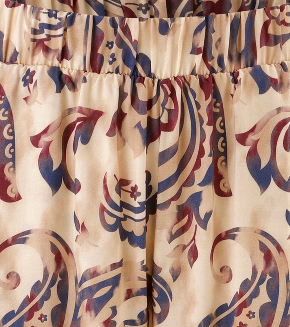 Aniston CASUAL Pantalon à enfiler  mit trendigem Paisley-Druck und Bordüre am Saum - NEUE KOLLEKTION