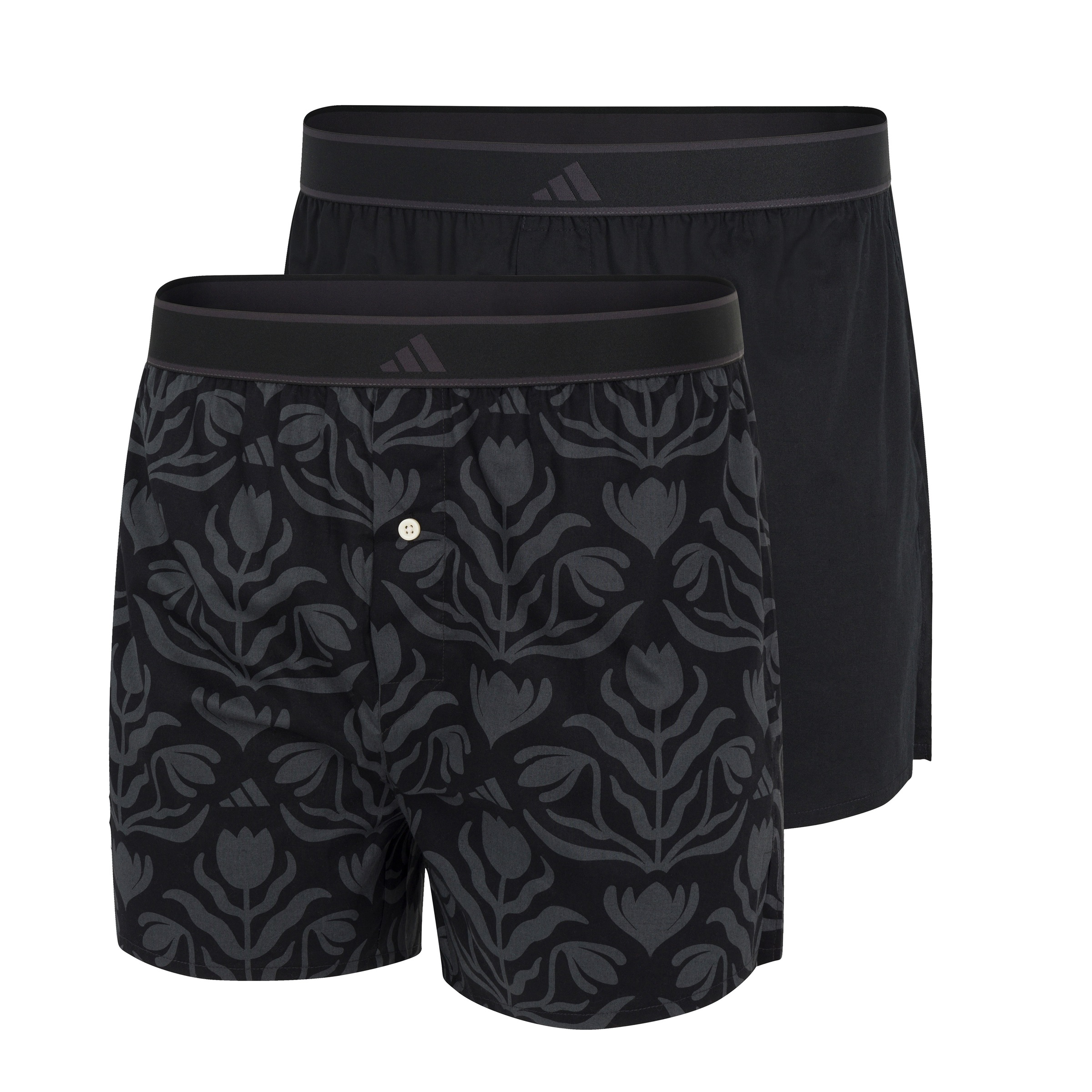 adidas Sportswear Boxershorts »Active Woven« 2er Pack,  lockere Passform, Knopfleiste, elastischer Bund, Webqualität