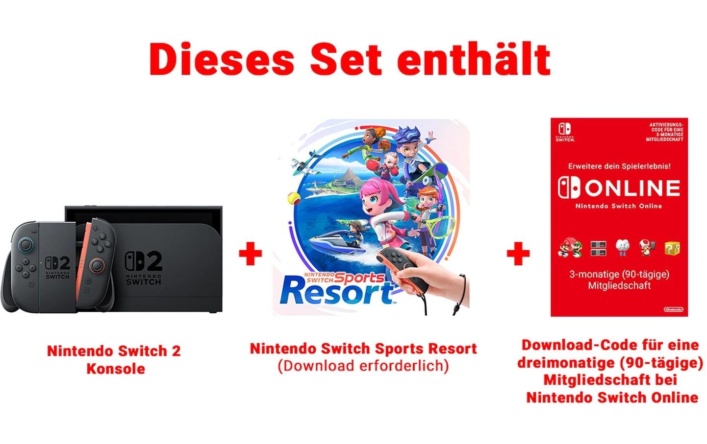 Nintendo Console de jeu »Switch 2 + Switch Sports Resort-Set«
