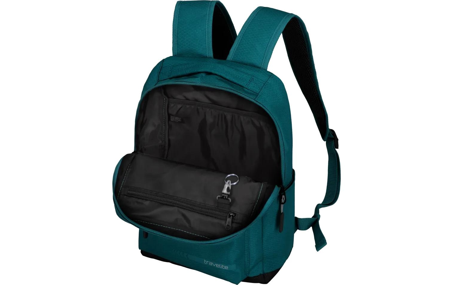 travelite Sac à dos »KICK OFF« avec compartiment pour ordinateur portable – idéal comme sac à dos de loisirs, travail, école et voyage