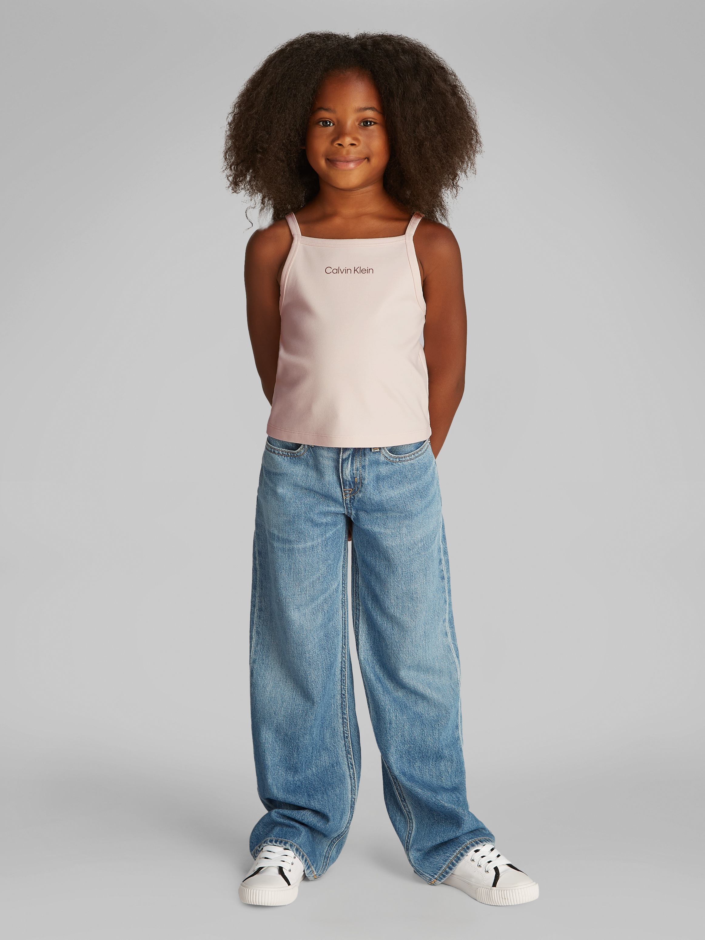 Calvin Klein Jeans T-shirt »PUNTO STRAP TOP« mit Logoschriftzug