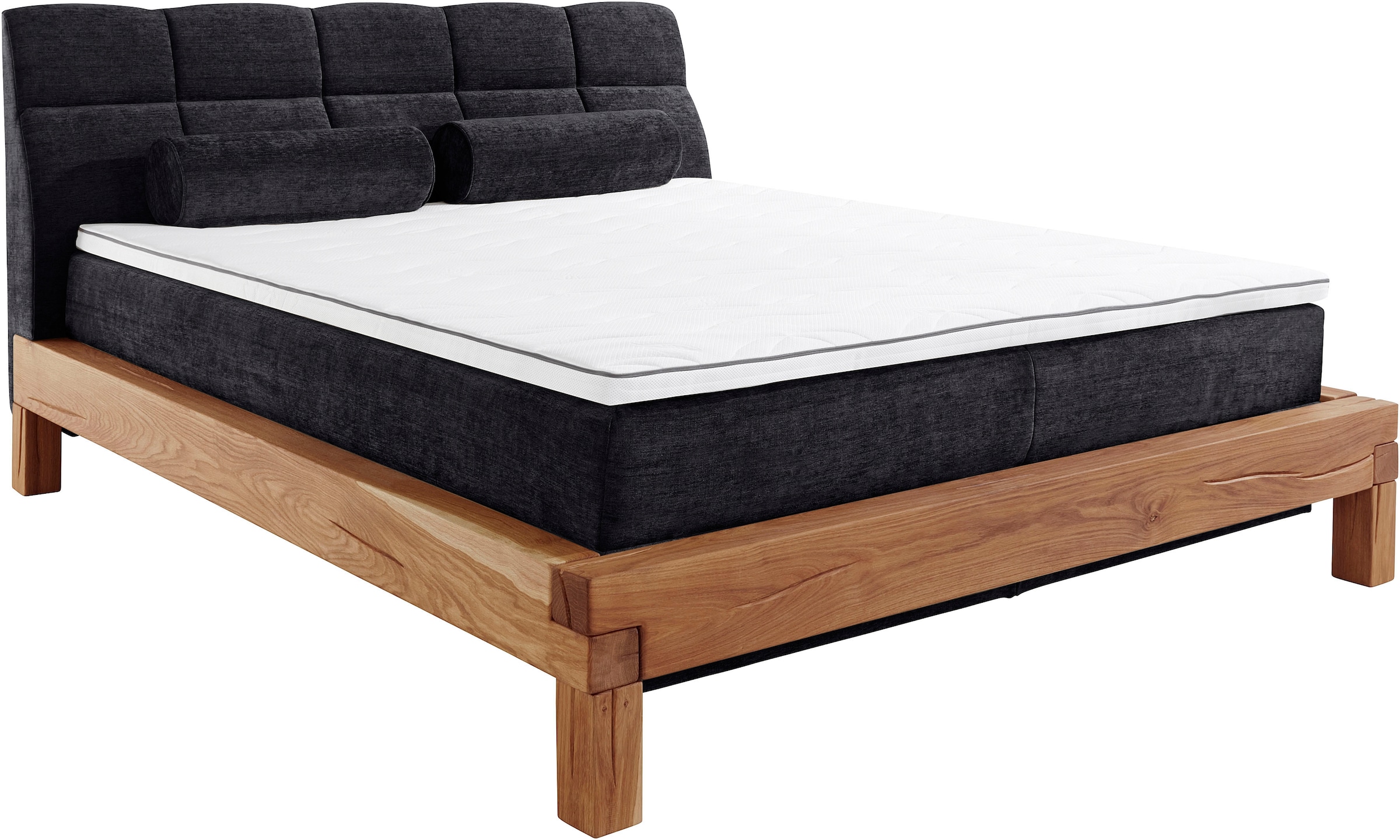 Home affaire Lit boxspring »Villads« surface de couchage : 180/200 cm, base boxspring intérieure, tissus recyclés