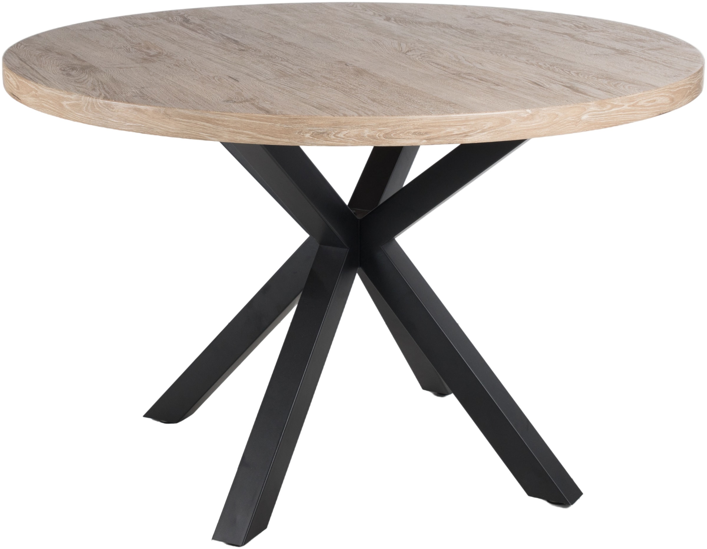 Duo Collection Essgruppe »Esszimmergruppe Damira & Iris« Set, 5-tlg., 5 Stk. tlg. Ø 120 cm, massives Metallgestell, bis 100 kg belastbar