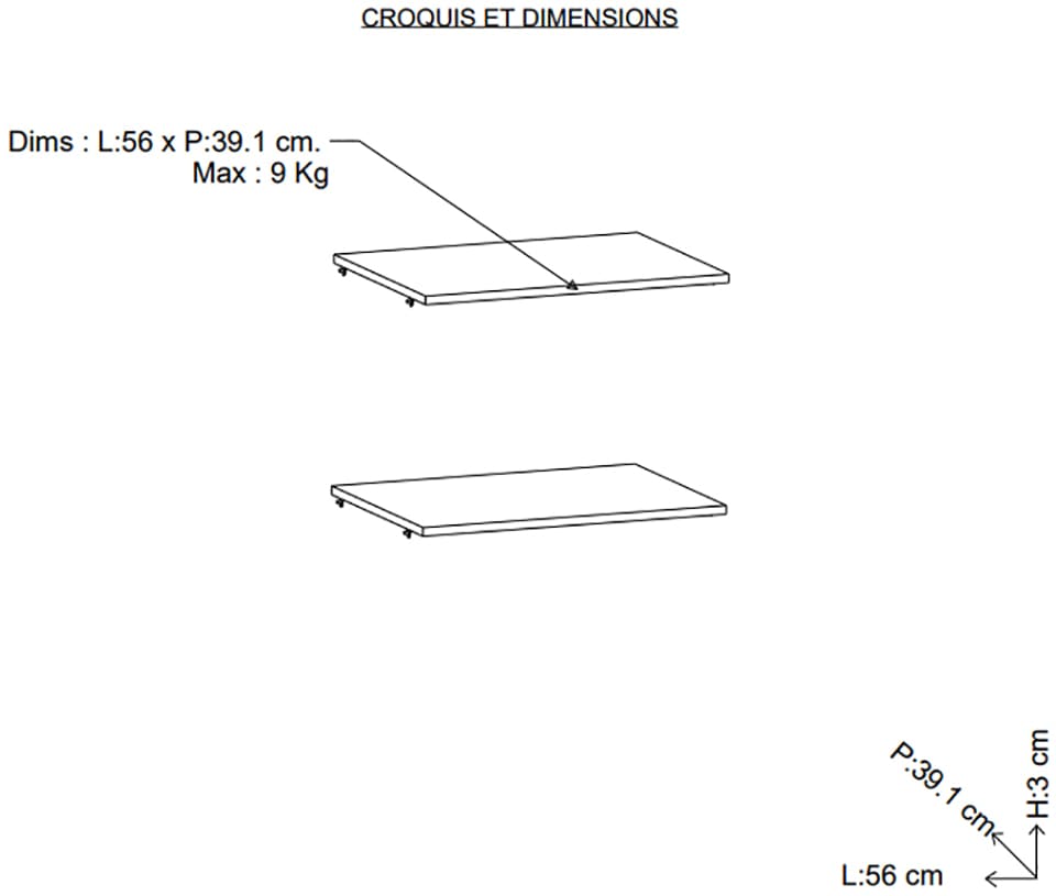 Demeyere GROUP Tablette de rangement »Ghost« Tablette supplémentaire