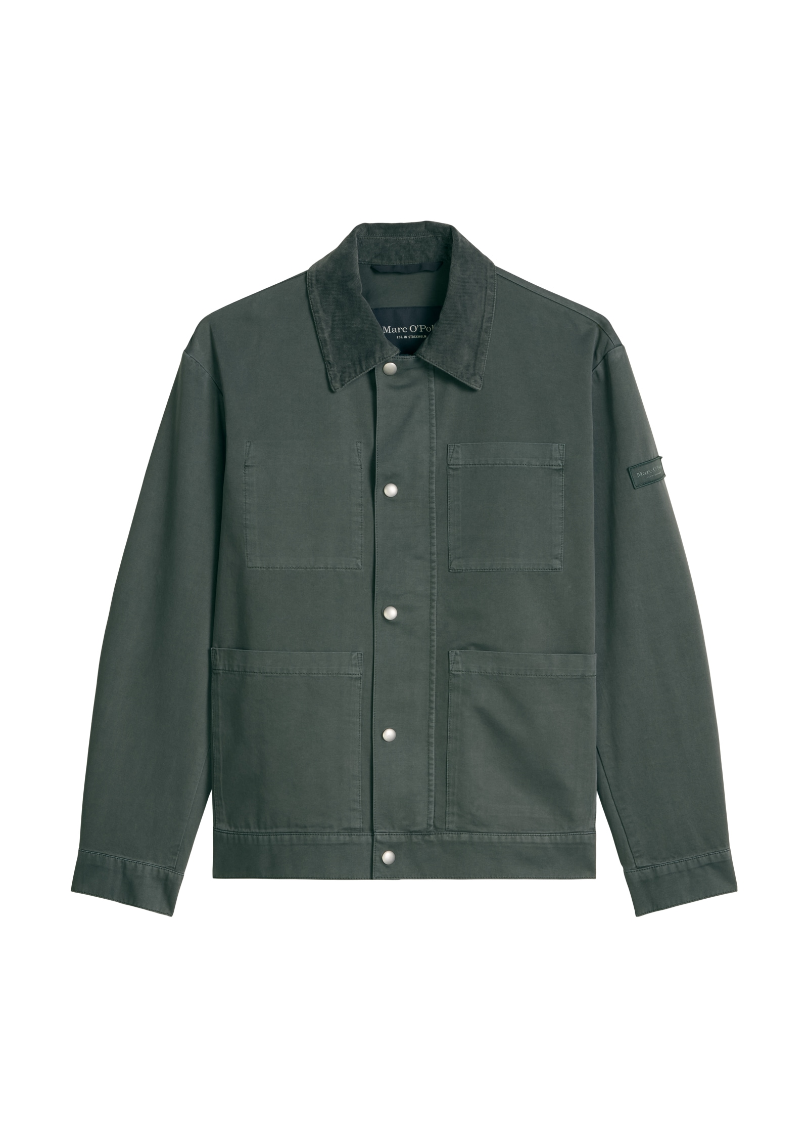 Marc O'Polo Outdoorjacke regular mit Cordkragen