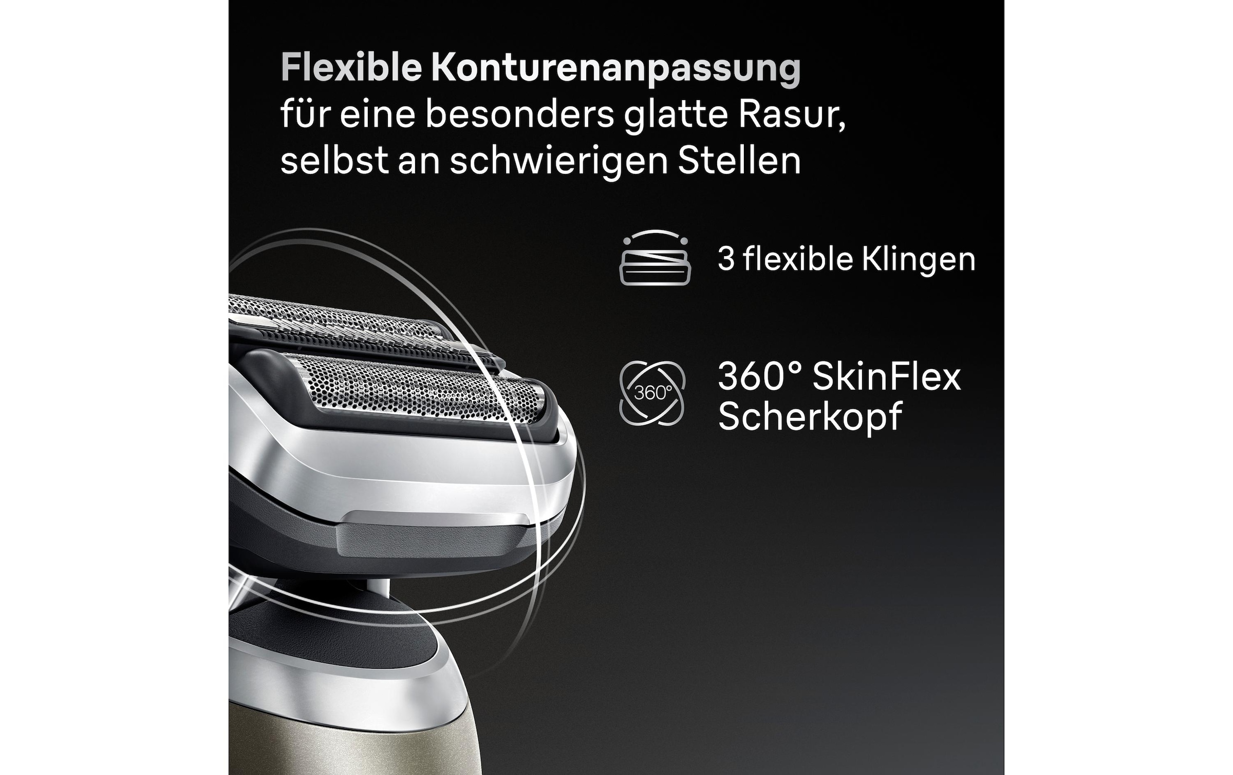 Braun Elektrogesichtshaarentferner »Series 7 72-C7200cc« Reinigungsstation