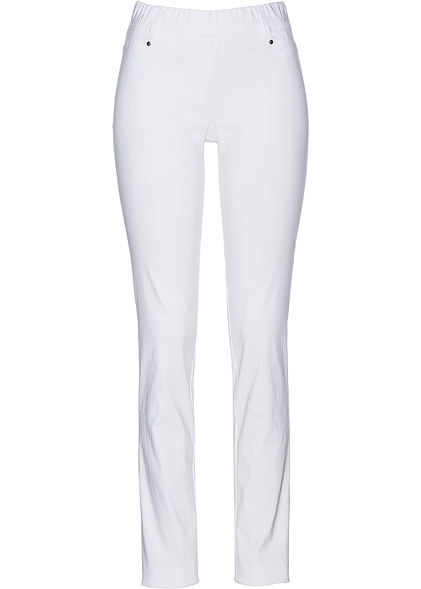 bonprix Pantalon stretch »Stretch-Hose in Schlupfform«  aus Viskose, Slim Fit Passform, Schlupfform mit Gürtelschlaufen