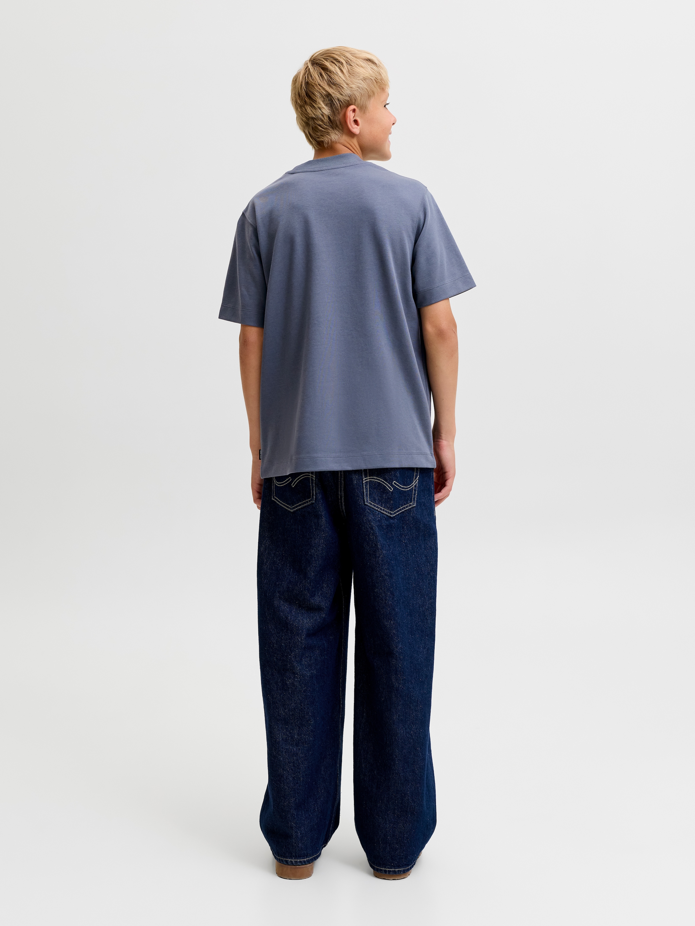 Jack & Jones Junior Rundhalsshirt »JJEBARRON TEE SS O-NECK NOOS JNR« Baumwollmischung, relaxed fit