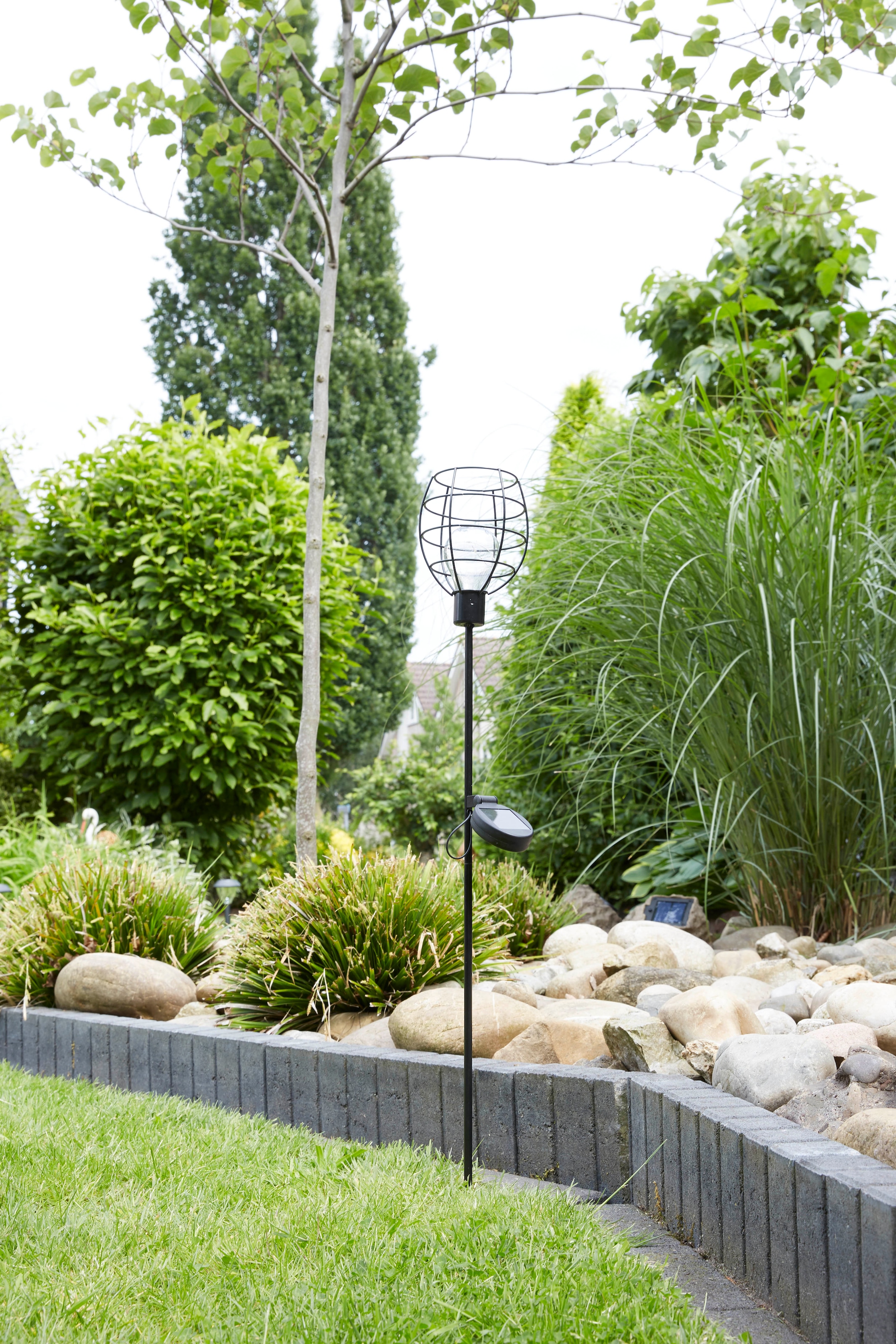 LUXFORM Gartenleuchte »Solar-Erdspiess-Gartenlampe - Bottle - 2 Stück« LED-Modul 2 Stk. Dekoratives Gartenornament