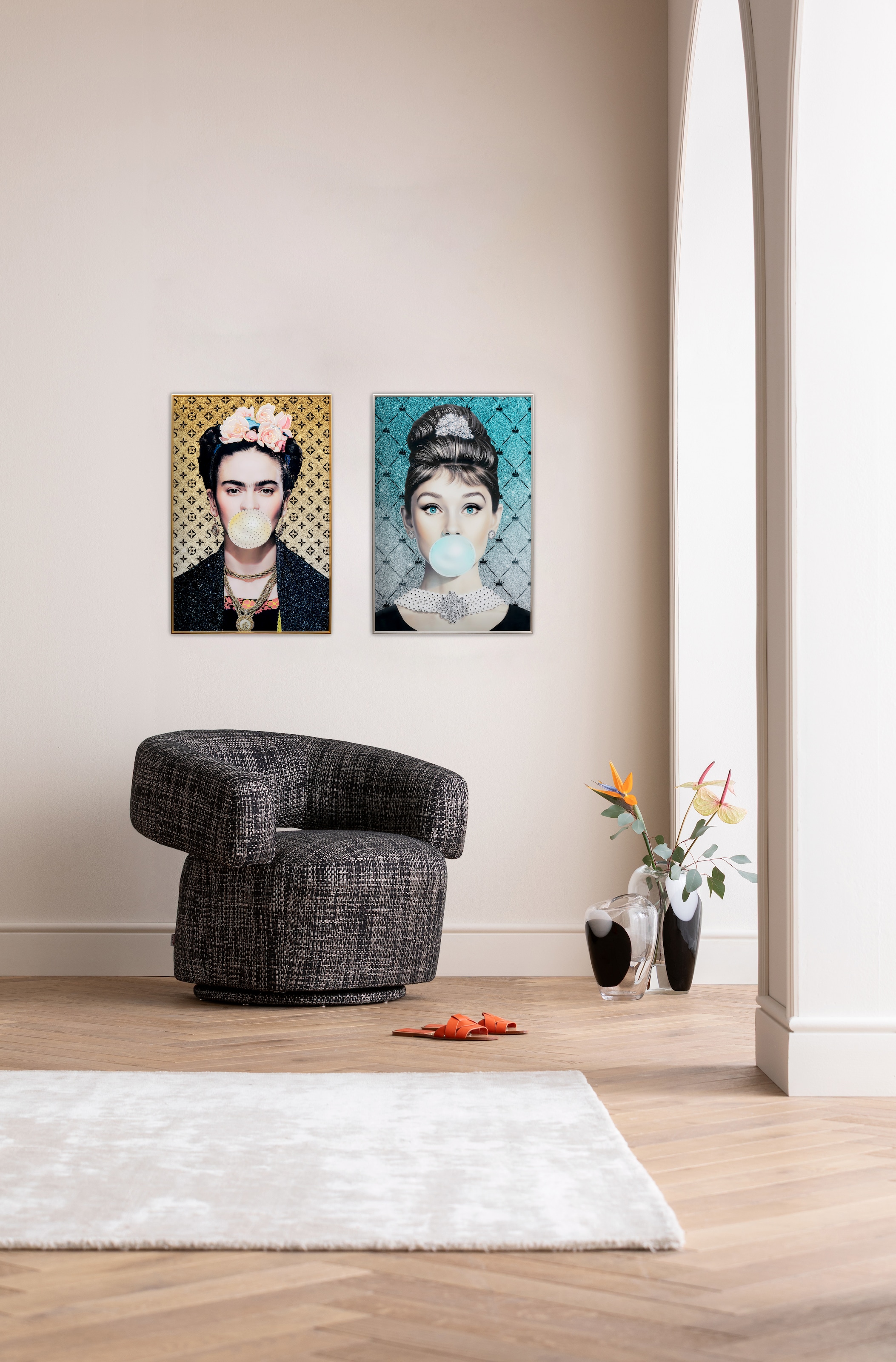 Kare Design Tableau avec cadre »Gerahmtes Bild Muse Bubble Artist« 1,  différentes tailles