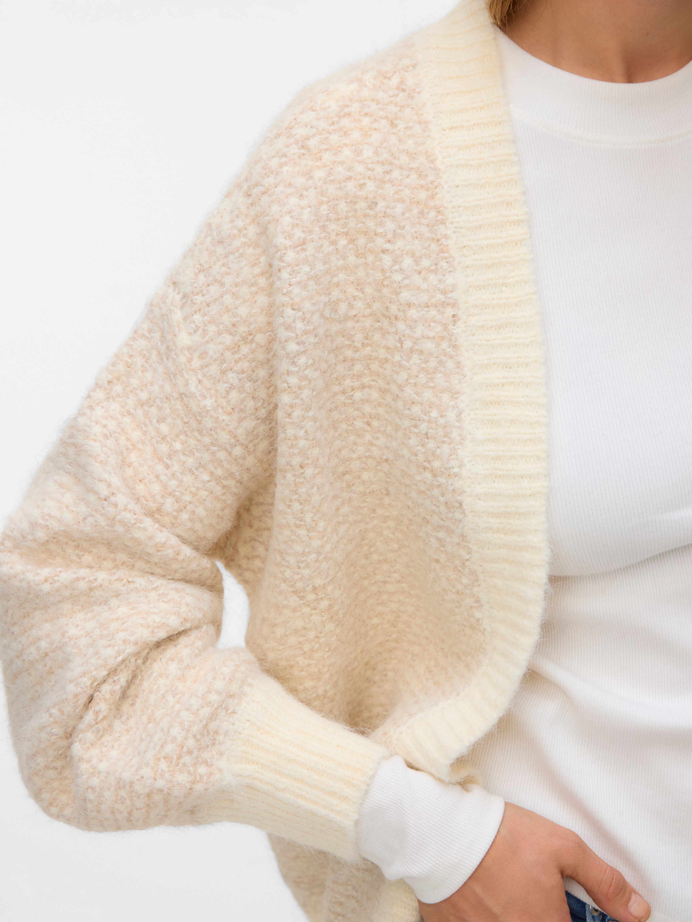 Vero Moda Veste en tricot »VMLOVELY LS OPEN CARDIGAN« mit Wolle und Stretch