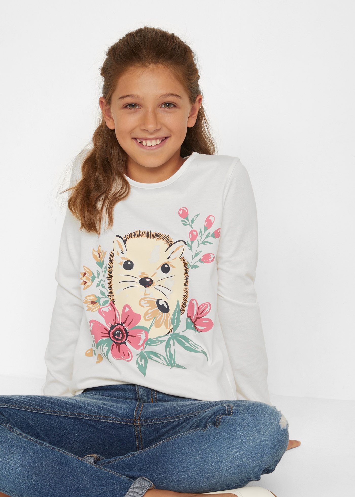 bonprix T-shirt à manches longues, 2er Packung
