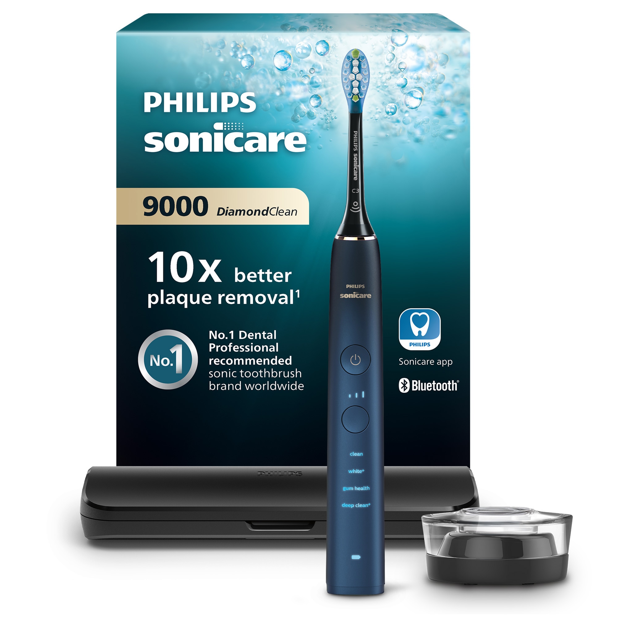 Philips Sonicare Elektrische Zahnbürste »DiamondClean 9000 Special Edition HX9911« 1 Stk. Aufsteckbürsten mit integriertem Drucksensor, 4 Putzprogramme und 3 Intensitätsstufen