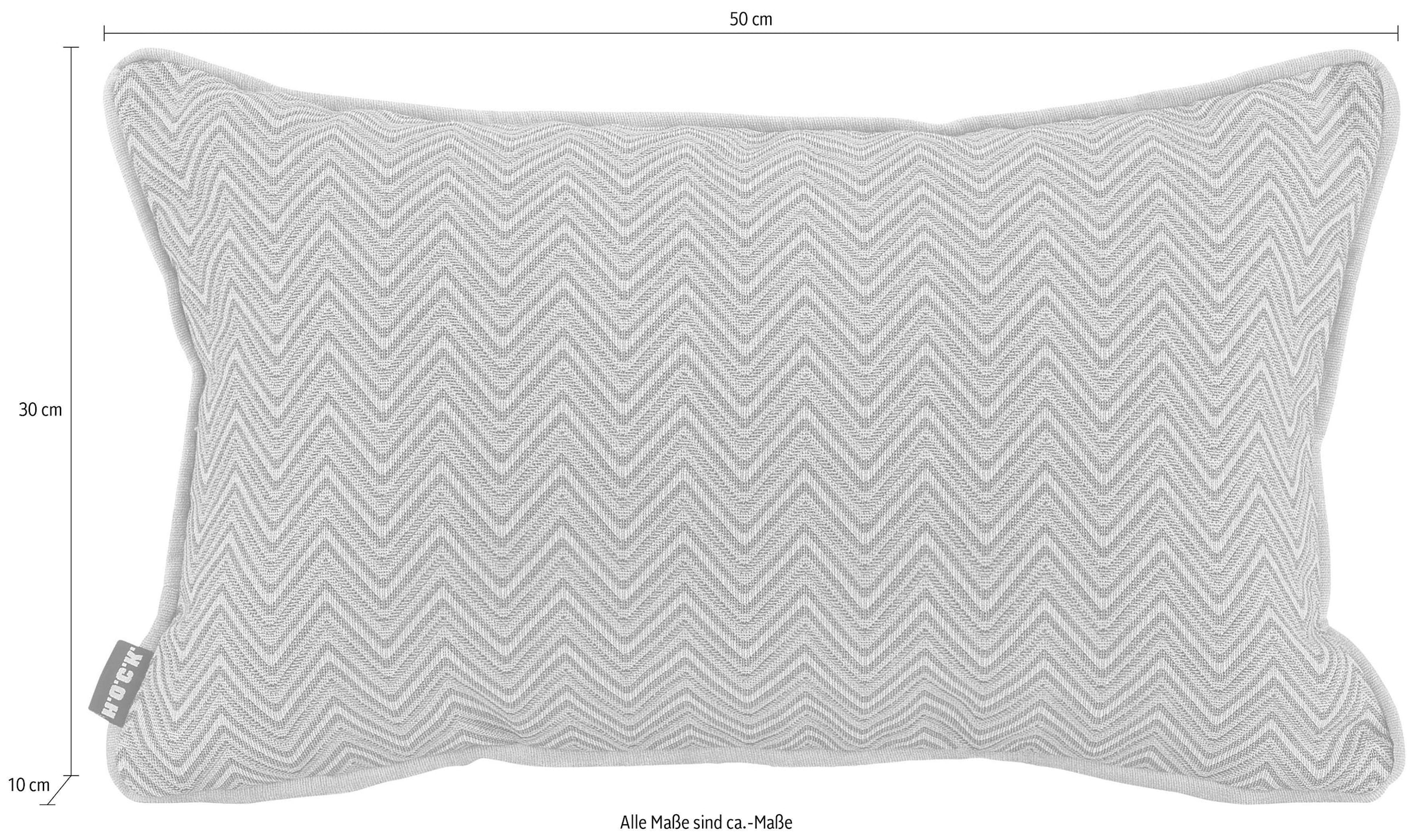H.O.C.K. Coussin décoratif »Harry Leola« im Zick-Zack-Design, Kissenhülle mit Füllung, 1 Stück
