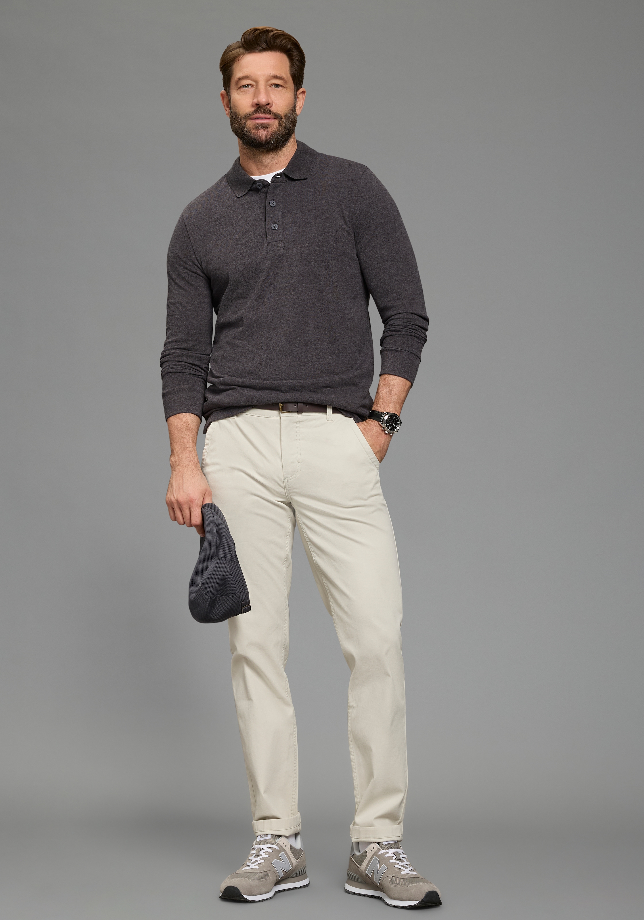 Man's World Poloshirt in Pique´ Qualität