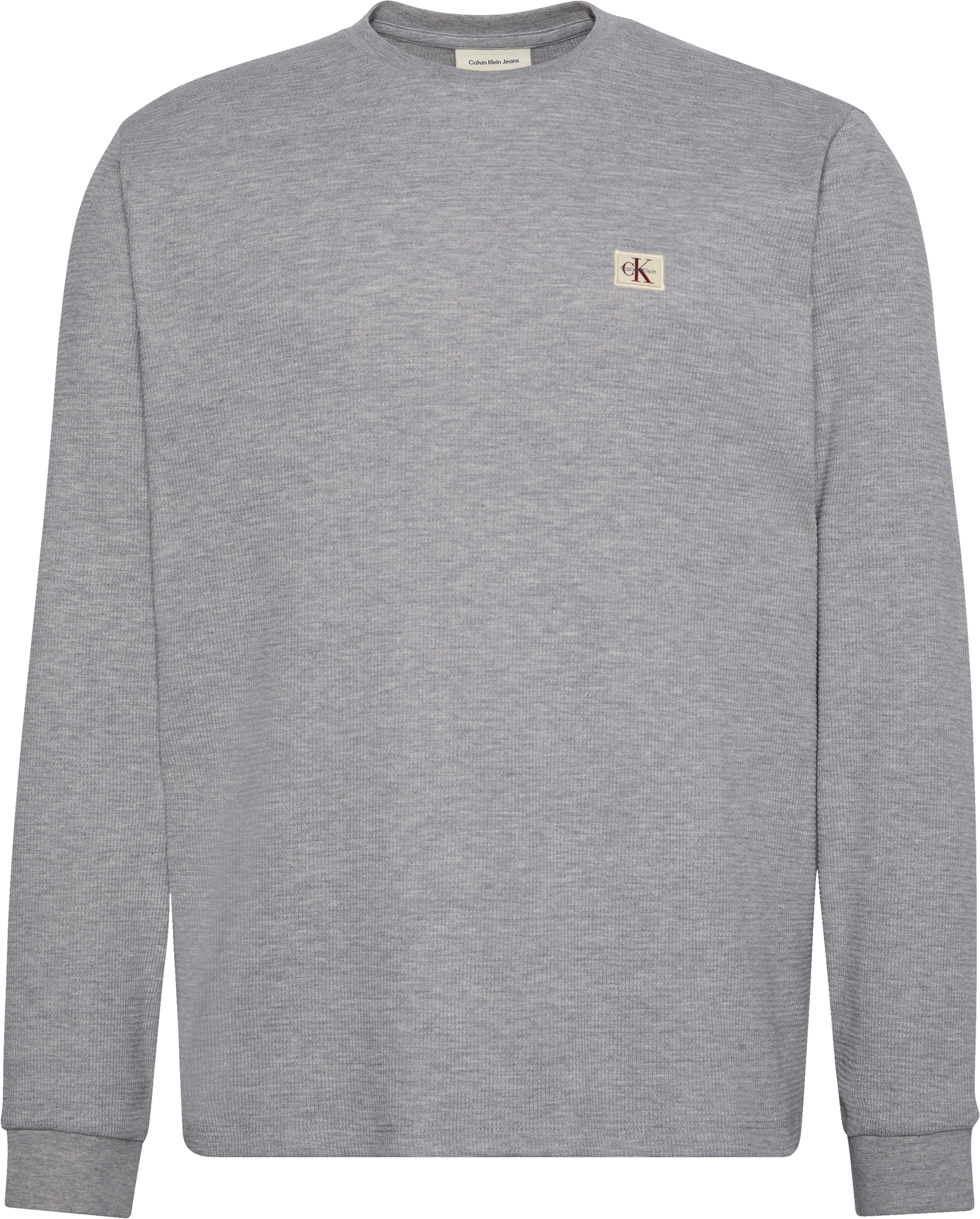 Calvin Klein Jeans T-shirt à manches longues »LS WAFFLE BADGE CREWNK TEE« Mit Rundhalsausschnitt