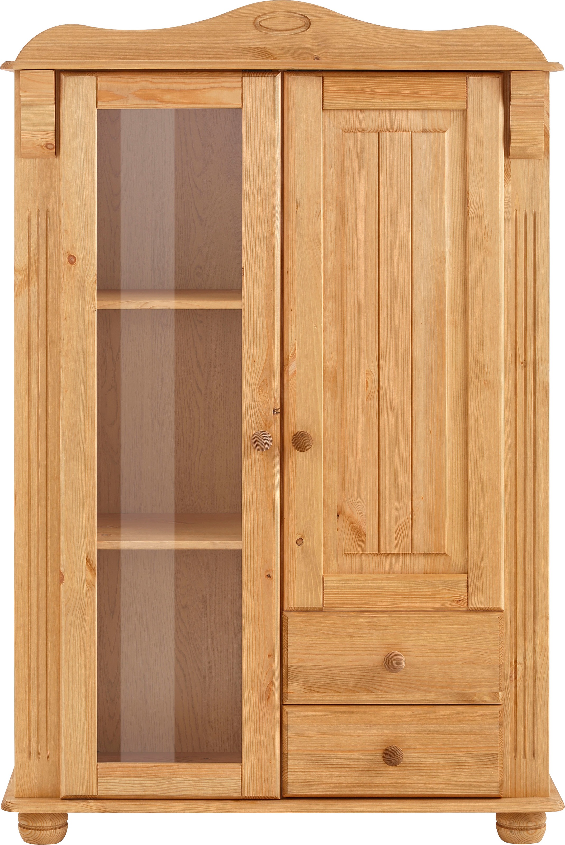 Home affaire Highboard »Adele« Stauraumschrank, 2-türig, Höhe 135 cm, aus massiver Kiefer, FSC®