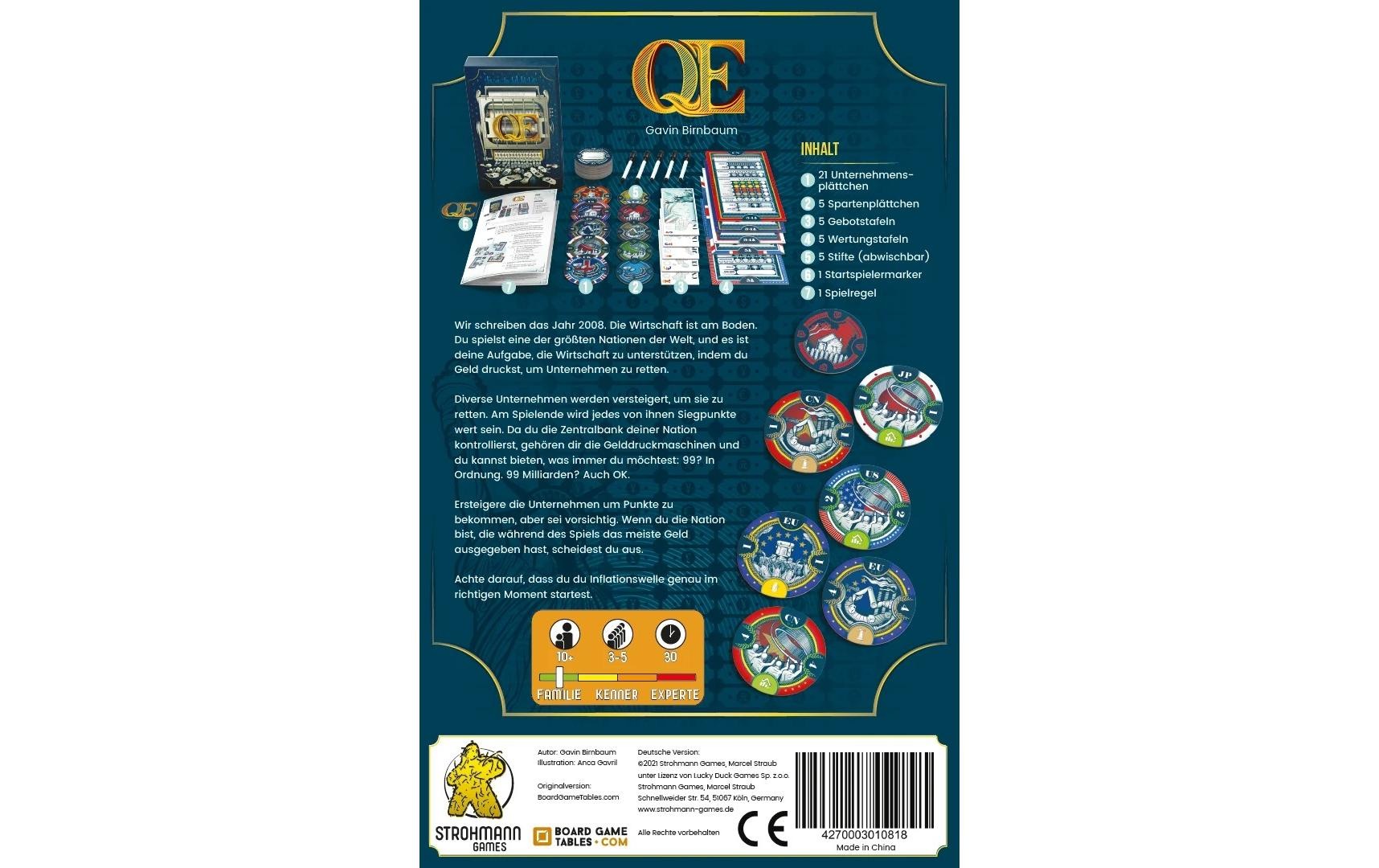   Jeu »Strohmann Games Q.E. -DE-«