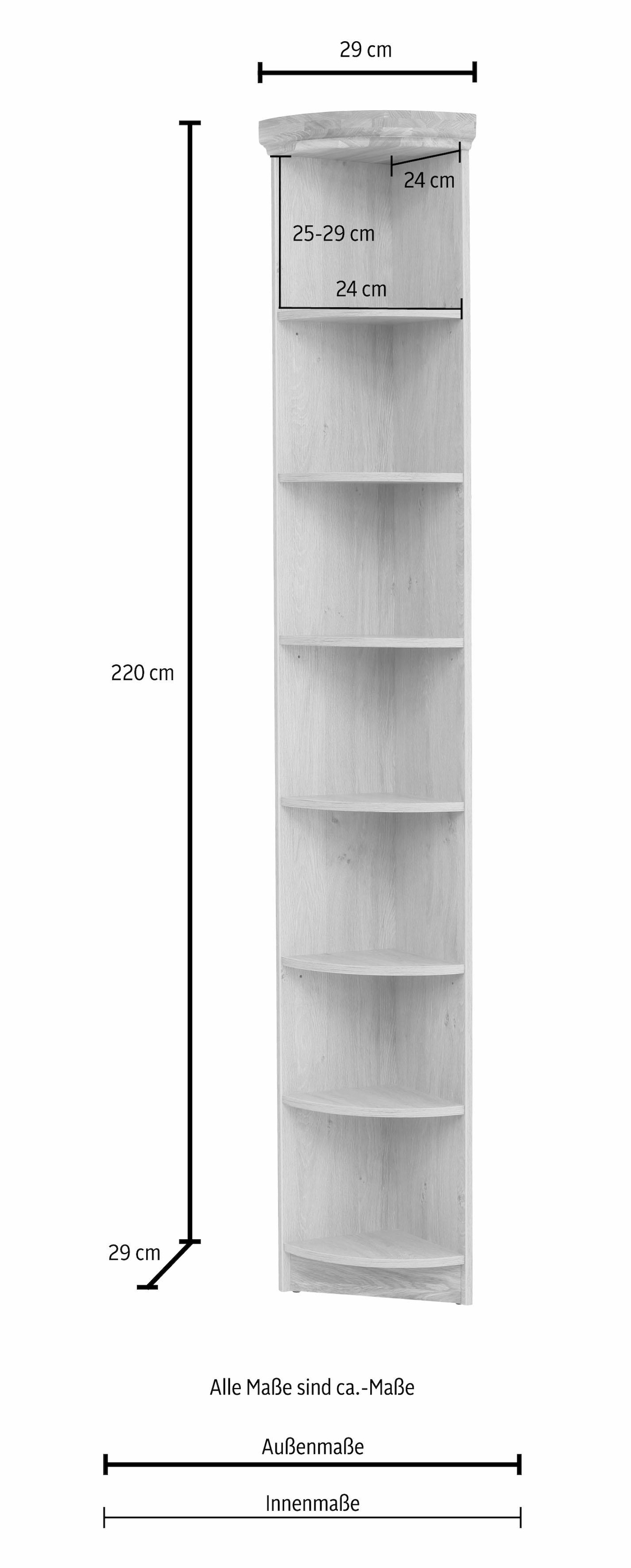 Home affaire Anbauregal »Soeren« aus massiver Kiefer, Höhe 220 cm, Tiefe 29 cm