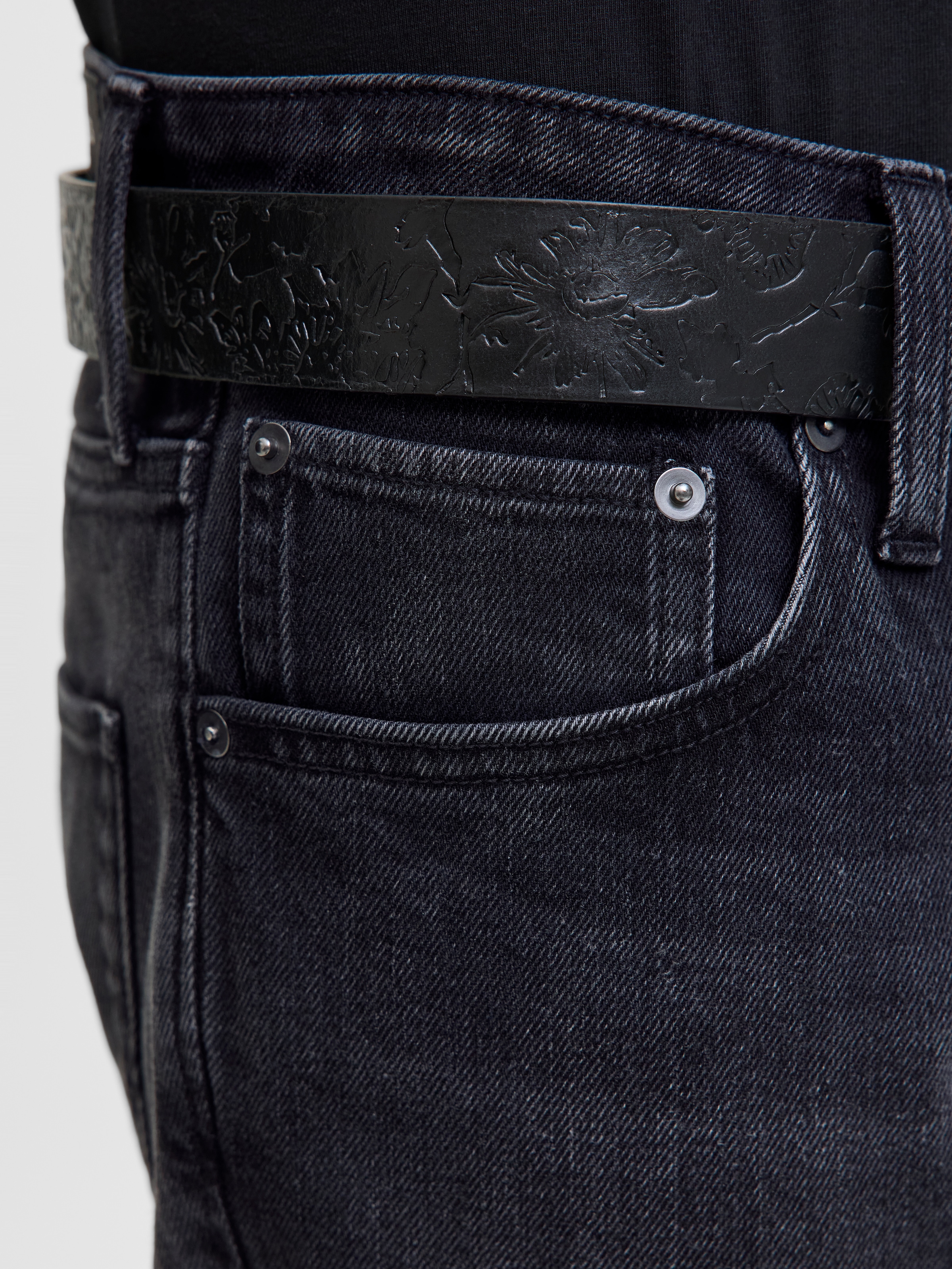 Jack & Jones Jeans coupe régulière »JJICLARK im Used-Look, Stretchkomfort und niedrige Leibhöhe« Baumwolle, regular fit