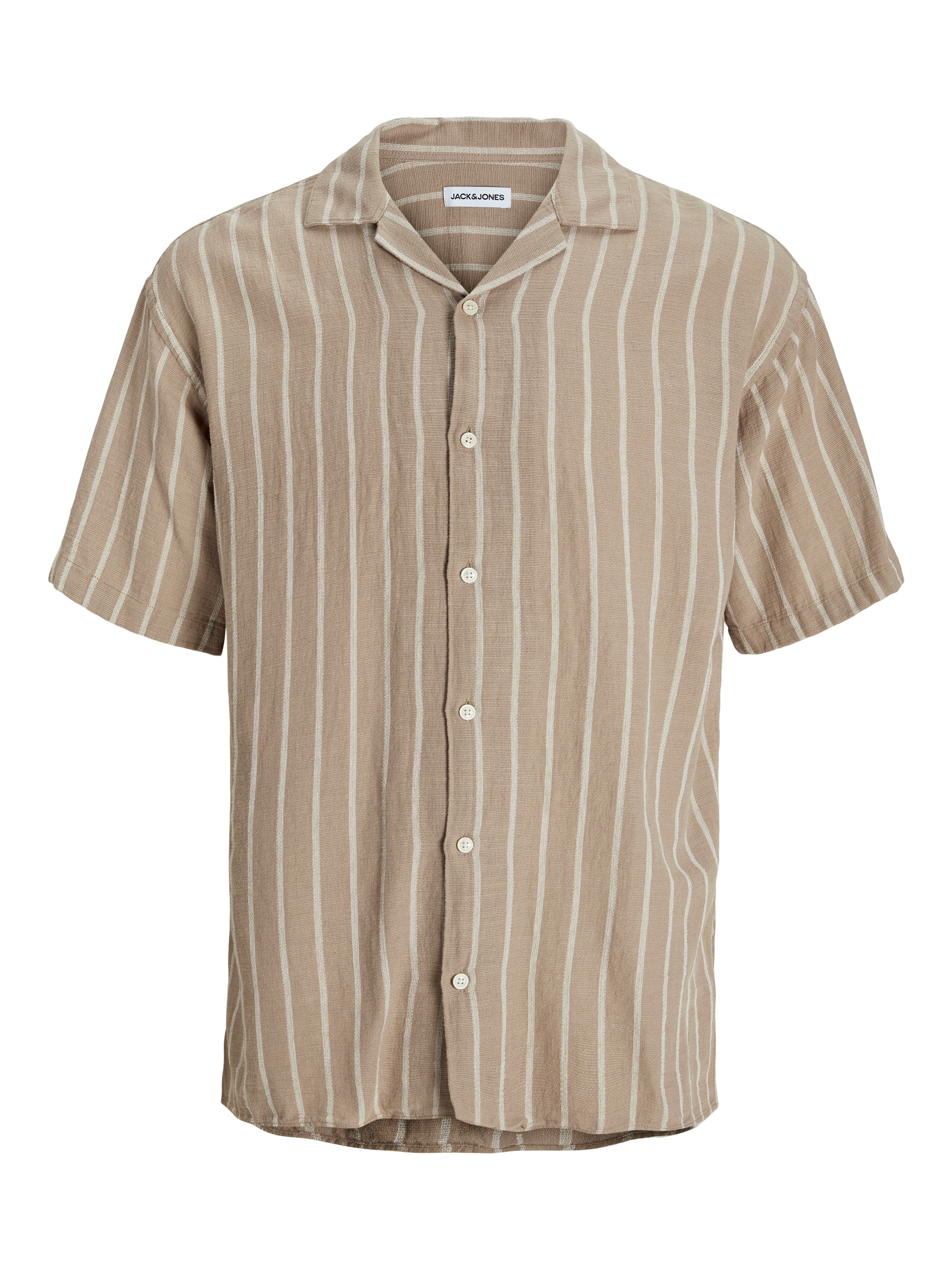 Jack & Jones Kurzarmhemd »JJEENZO STRIPE RESORT SHIRT SS SN« mit Streifen Muster