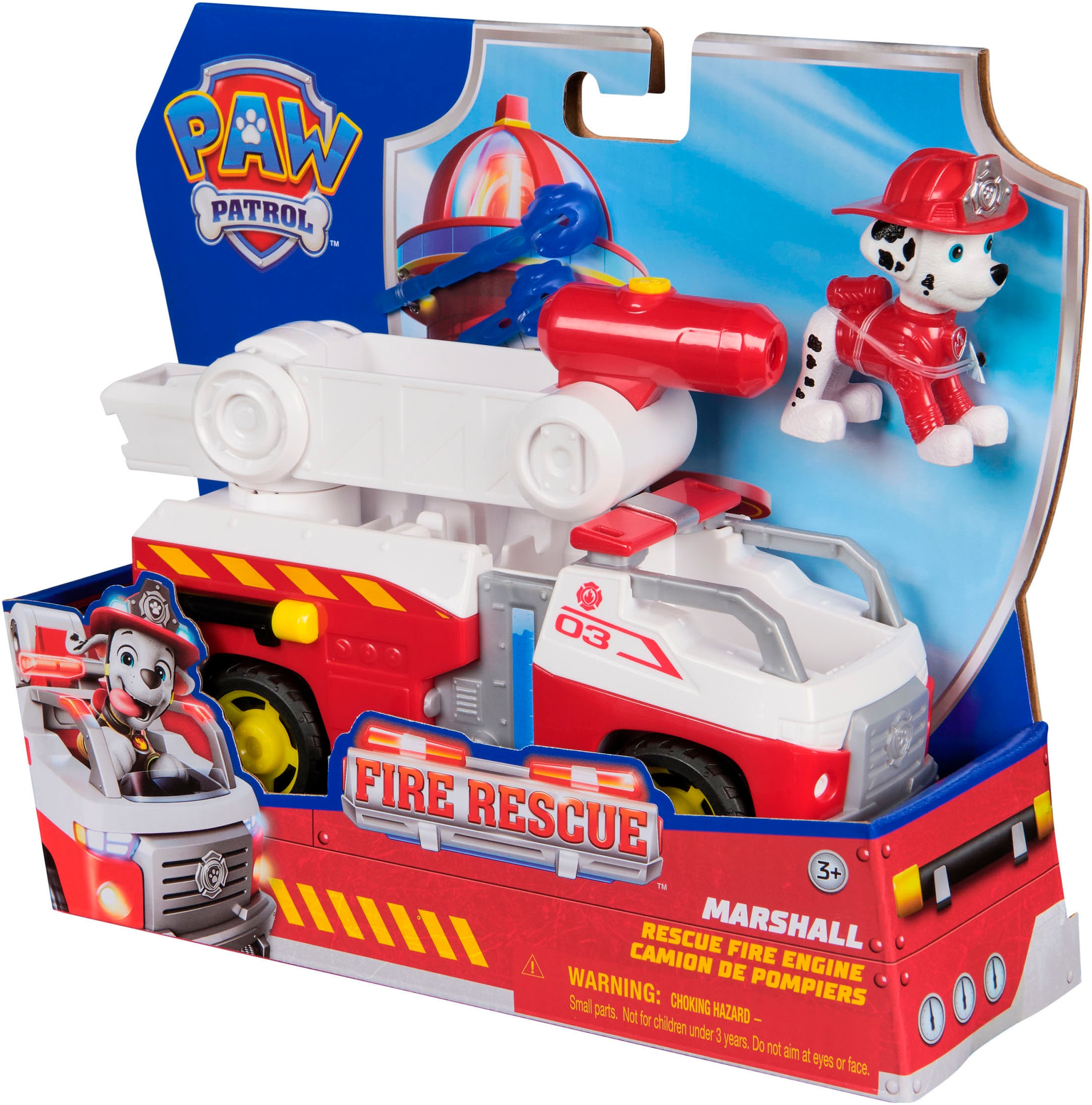 Spin Master Jouet pompier »PAW Patrol Fire Rescue - Marshalls Feuerwehr-Fahrzeug«