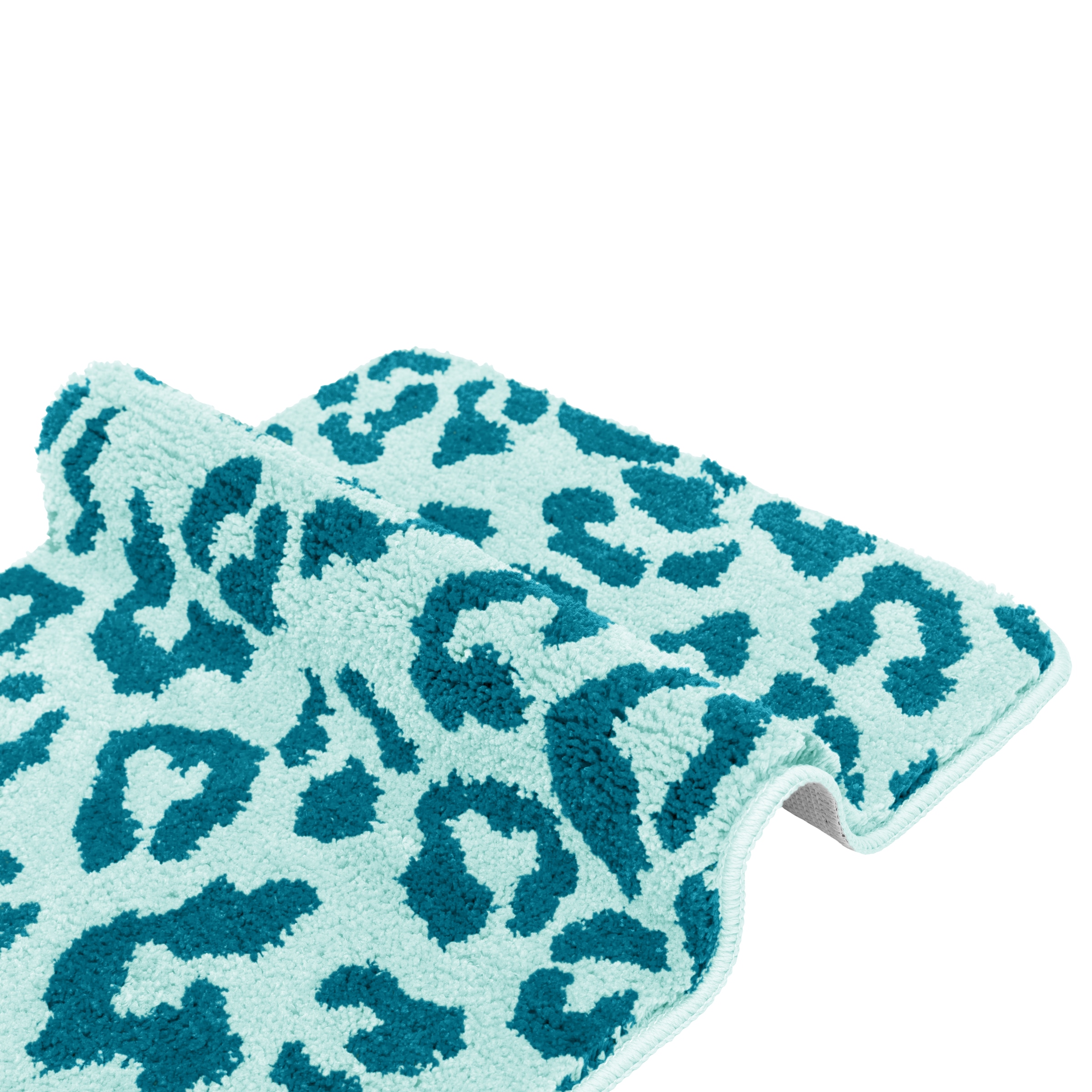 GOODproduct Badematte »Anna Leo, Badvorleger, Badezimmer Teppich, Duschvorleger« Höhe 15 mm rutschhemmend beschichtet fussbodenheizungsgeeignet | schnell trocknend mit Animal Print, modernes Muster, Leo, weich