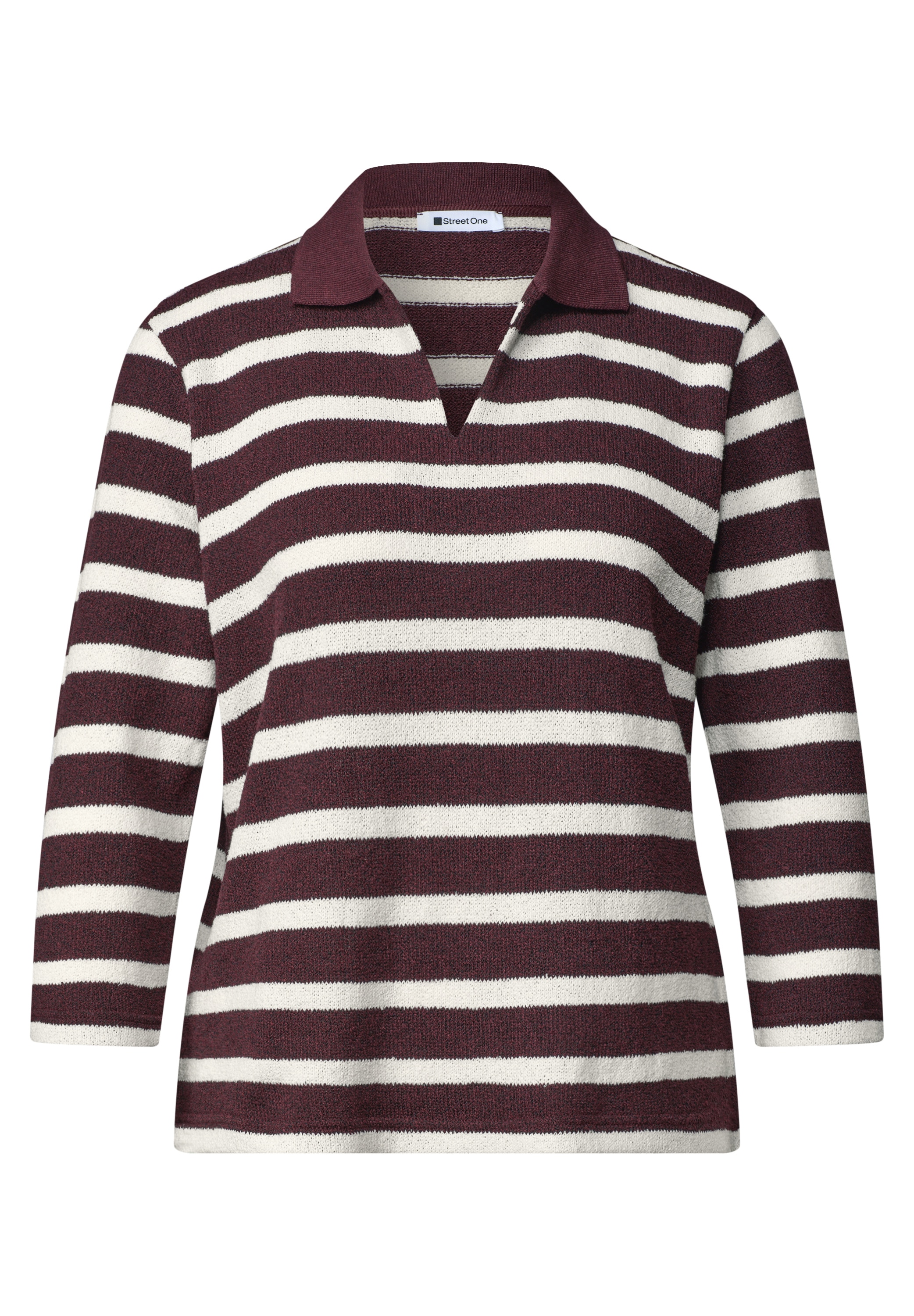 STREET ONE Polo avec motif à rayures