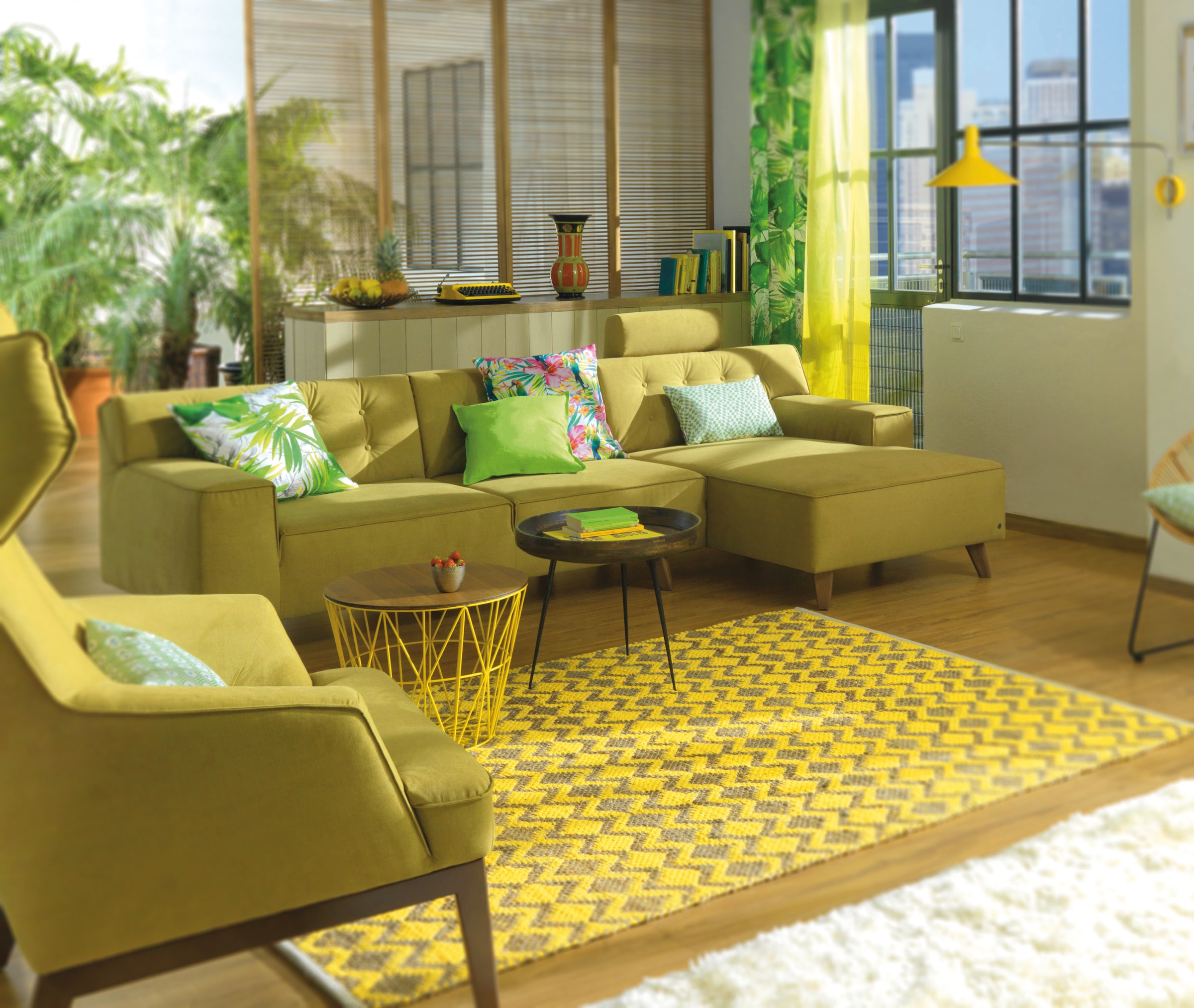 TOM TAILOR HOME Tapis »Geometric« Rectangulaire 7 mm Höhe Flachgewebe, handgewebt, Material: 60% Baumwolle, 40% Jute