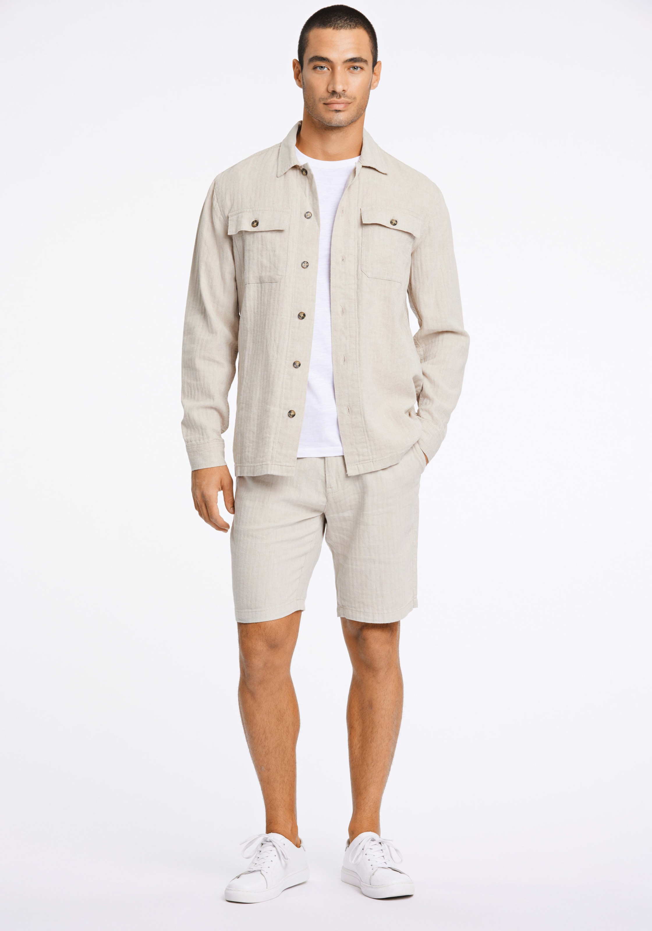 LINDBERGH Veste chemise ohne Kapuze mir Knopfleiste