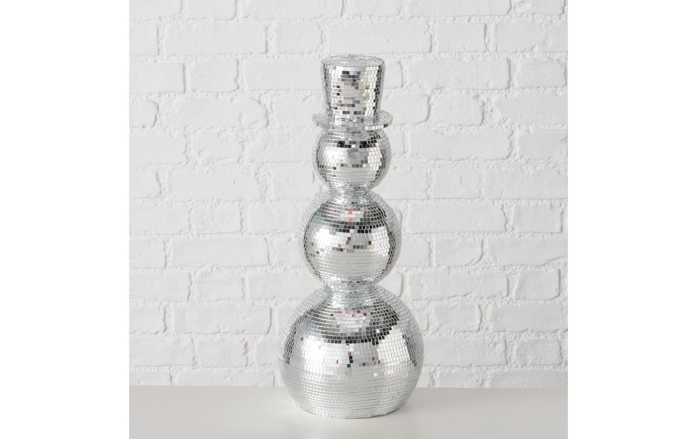 BOLTZE Figurine de Noël »Schneemann Disco 50 x 22 cm«