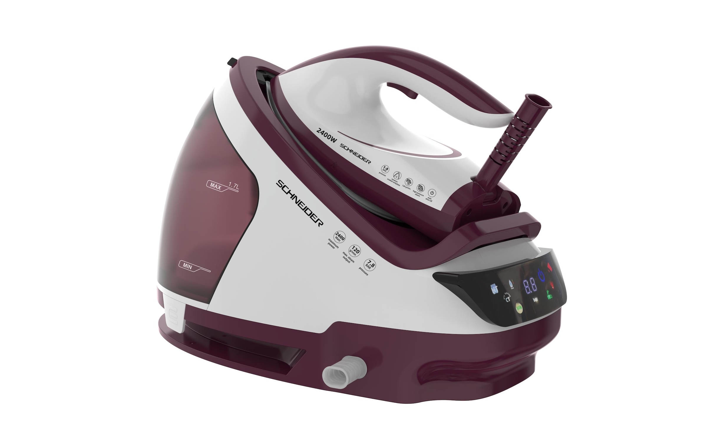   Station de repassage à vapeur »Schneider SCH-STI-7050 1,9 l, 7,5 Bar« 1.900 ml Wassertank