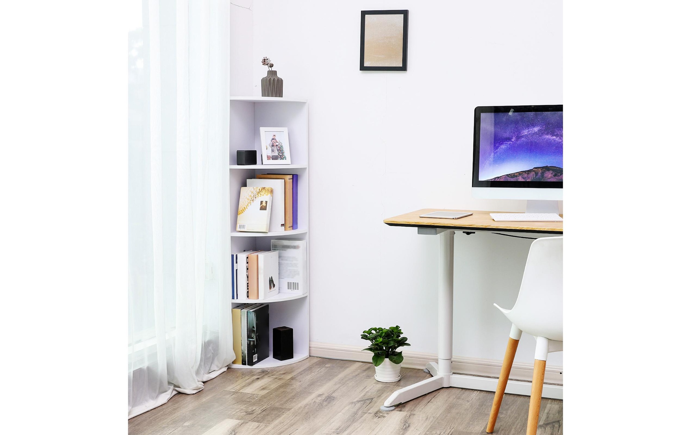 VASAGLE Regal »30 cm x 129.5 cm, Weiss«