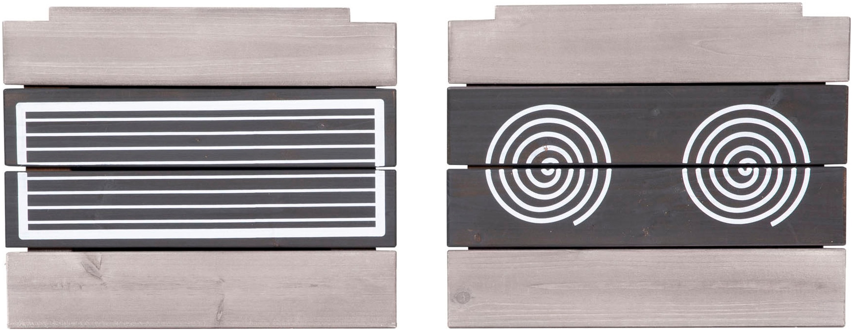 roba® Bac à sable »117 x 118 x 54 cm, mit Matschküche, grau« FSC® - schützt Wald