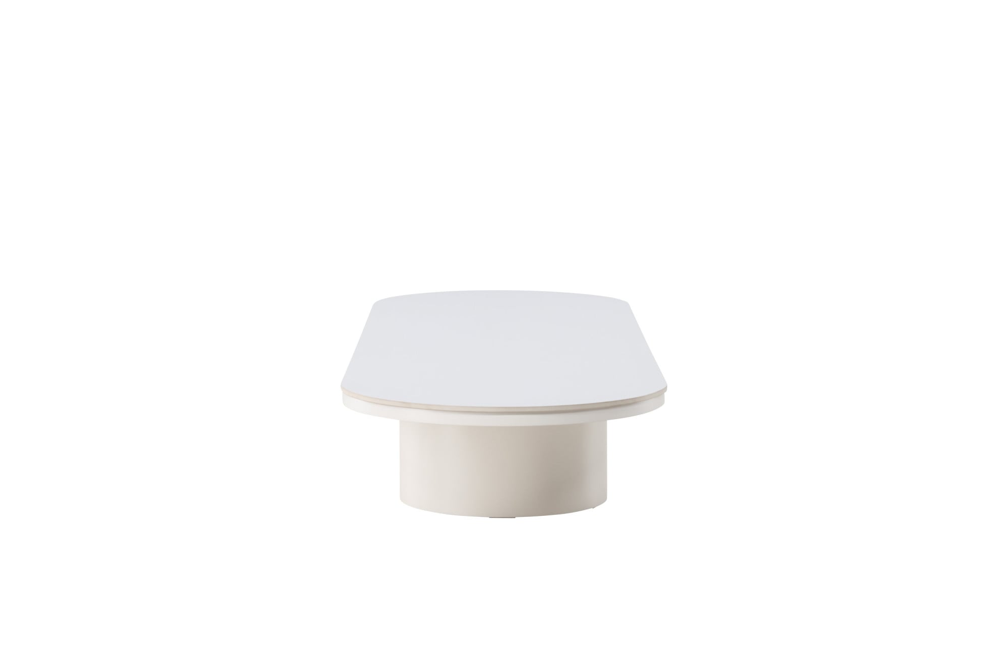 Venture Home Couchtisch »Narvik, ovaler Couchtisch 190 × 60 cm mit Sinterstein-Tischplatte« Sofatisch, MDF, 3D-Papier, sehr niedrig, rundliche Form, geräumig