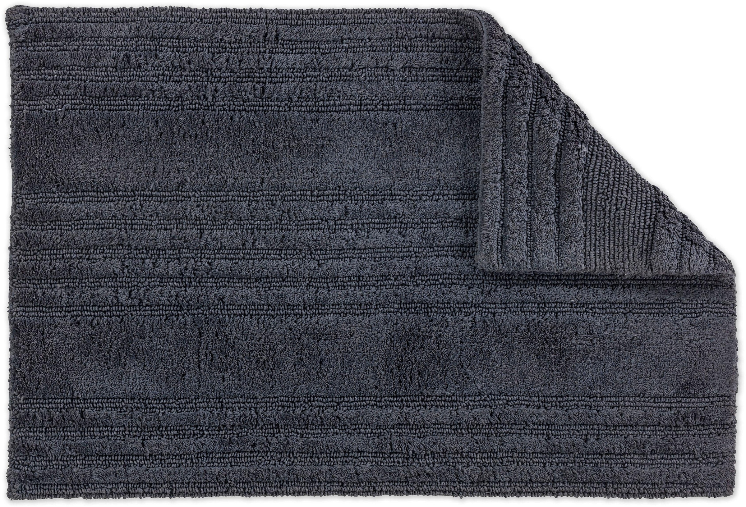 SCHÖNER WOHNEN-Kollektion Badematte »Bahamas  Streifen« Höhe 30 mm beidseitig nutzbar | fussbodenheizungsgeeignet waschbar, Streifen Design, Badezimmerteppich, Baumwolle