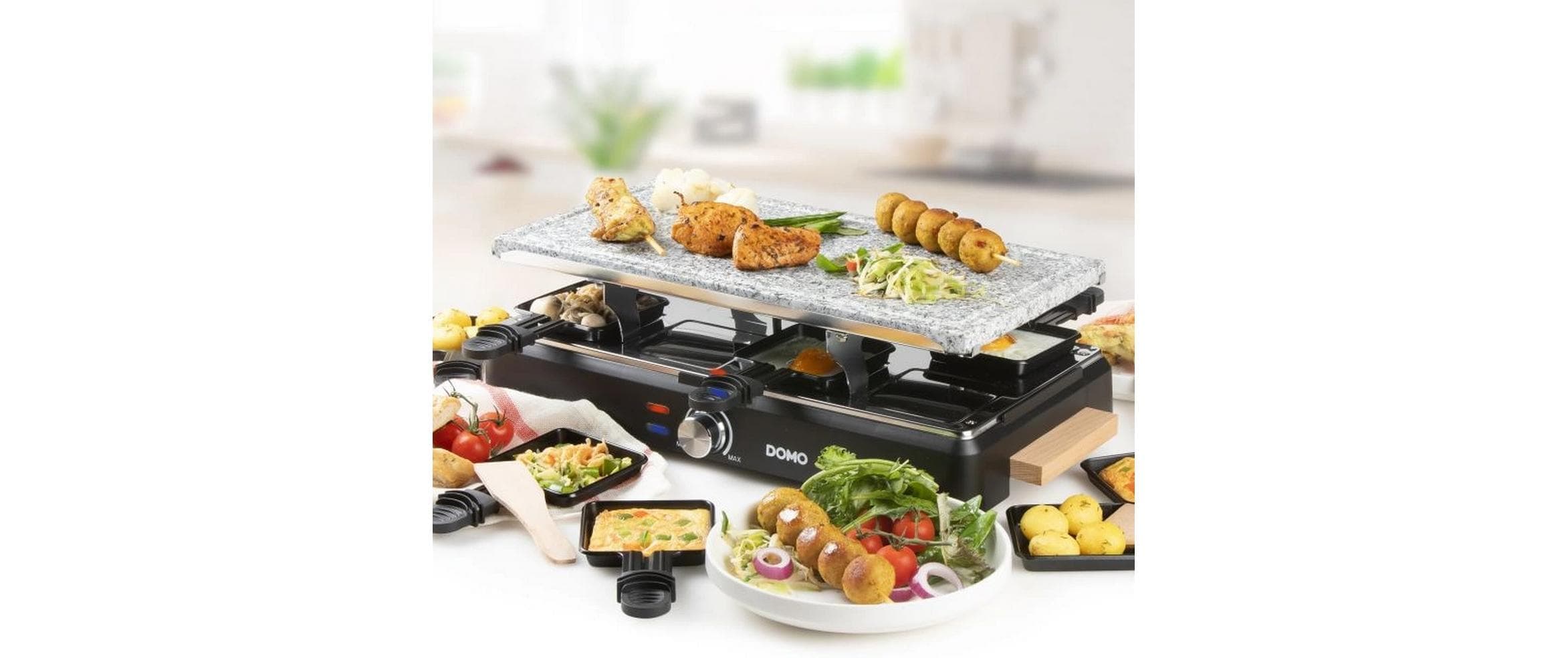 Domo Raclette »DO9262G mit Naturstein und Grillplatte« 1.400 W
