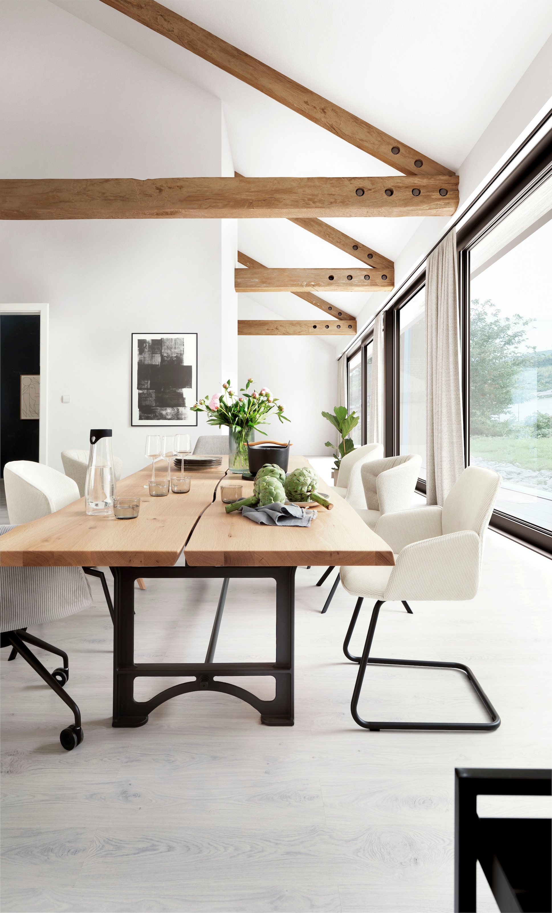 SCHÖNER WOHNEN-Kollektion Deckenträger für Gardinenstangen Serie Einzelprogramm Matteo rechteckig