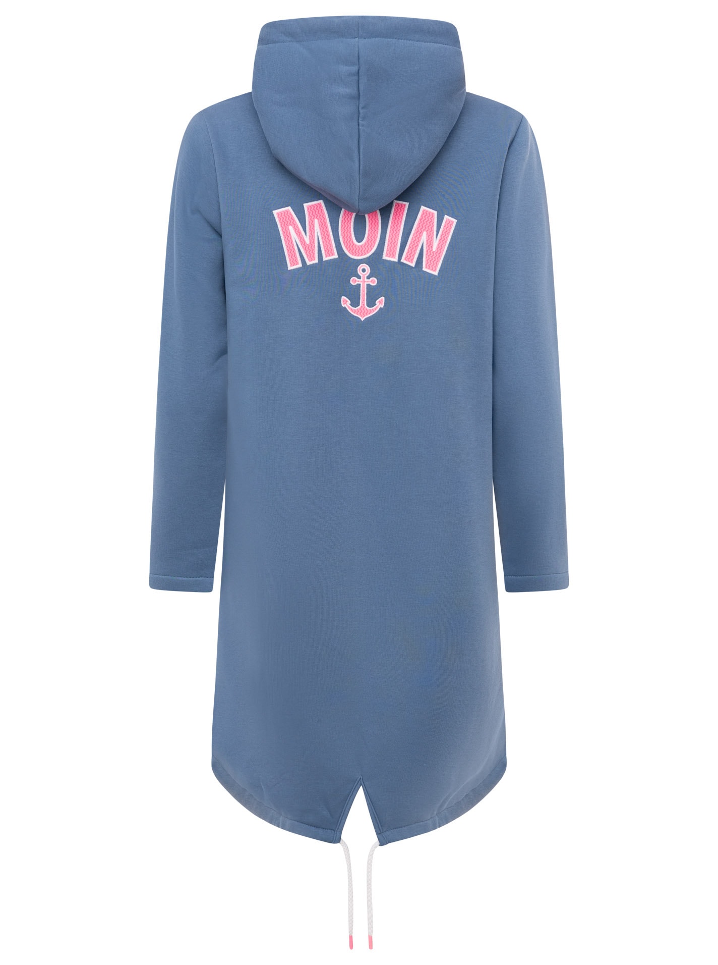 Zwillingsherz Jerseymantel »"Moin Classic"« martimier Look, Moin Stickerei vorne und hinten, mit Taschen