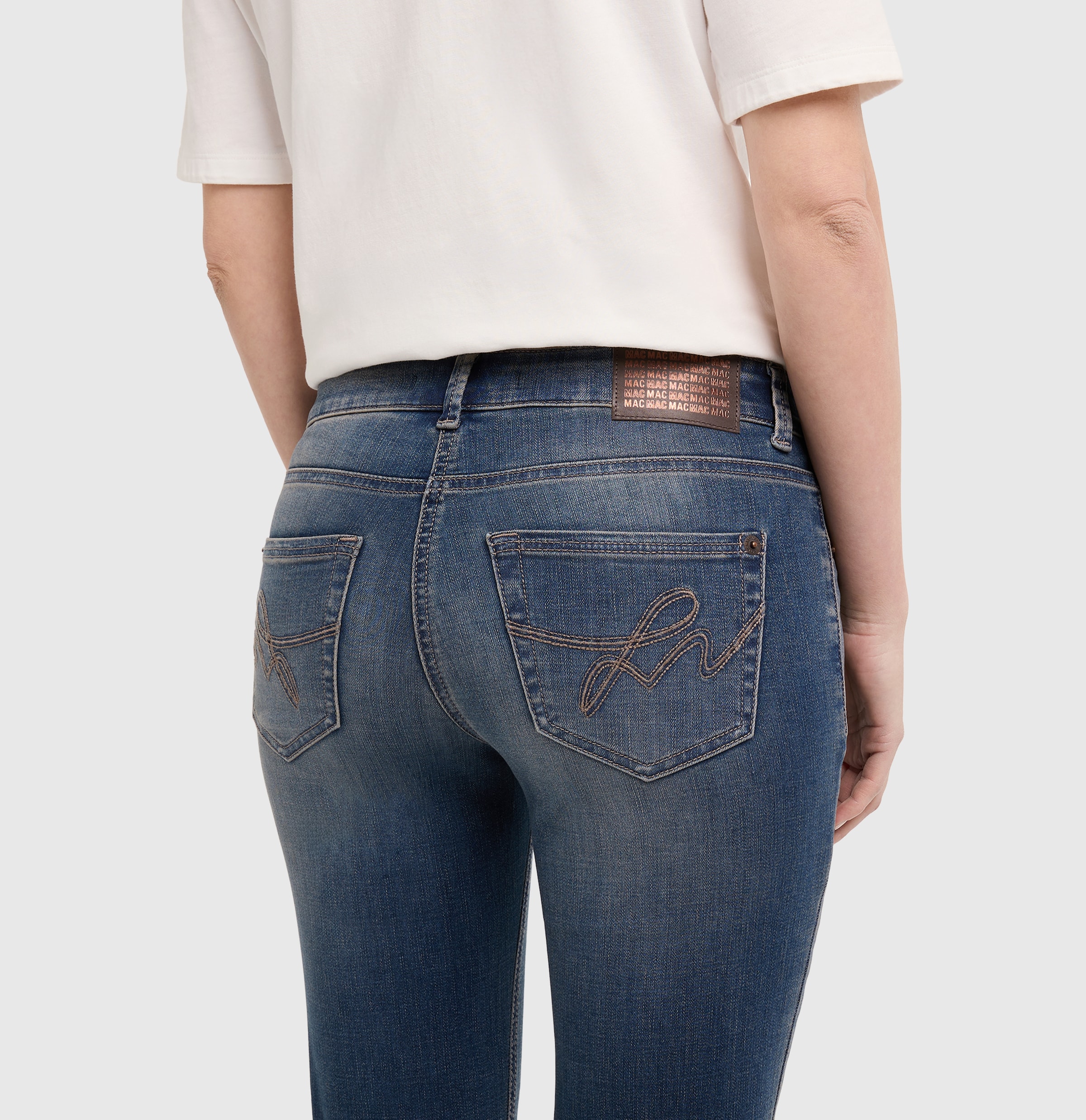 MAC Jeans slim »CARRIE straight« denim respirant toute l'année