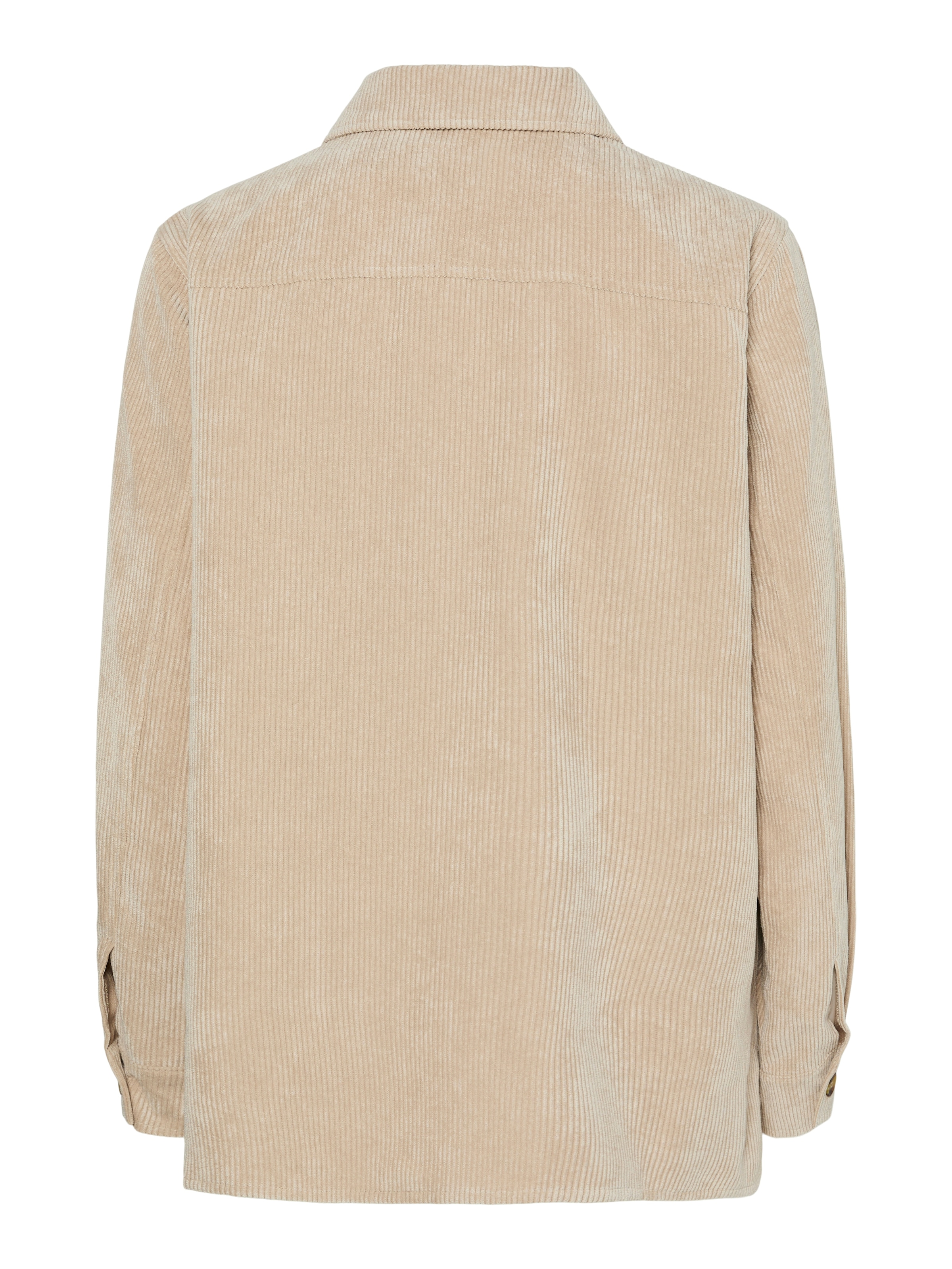 pieces Blouse chemise »PCEFFI LS SHIRT WVN NOOS« mélange de matières, coupe ample